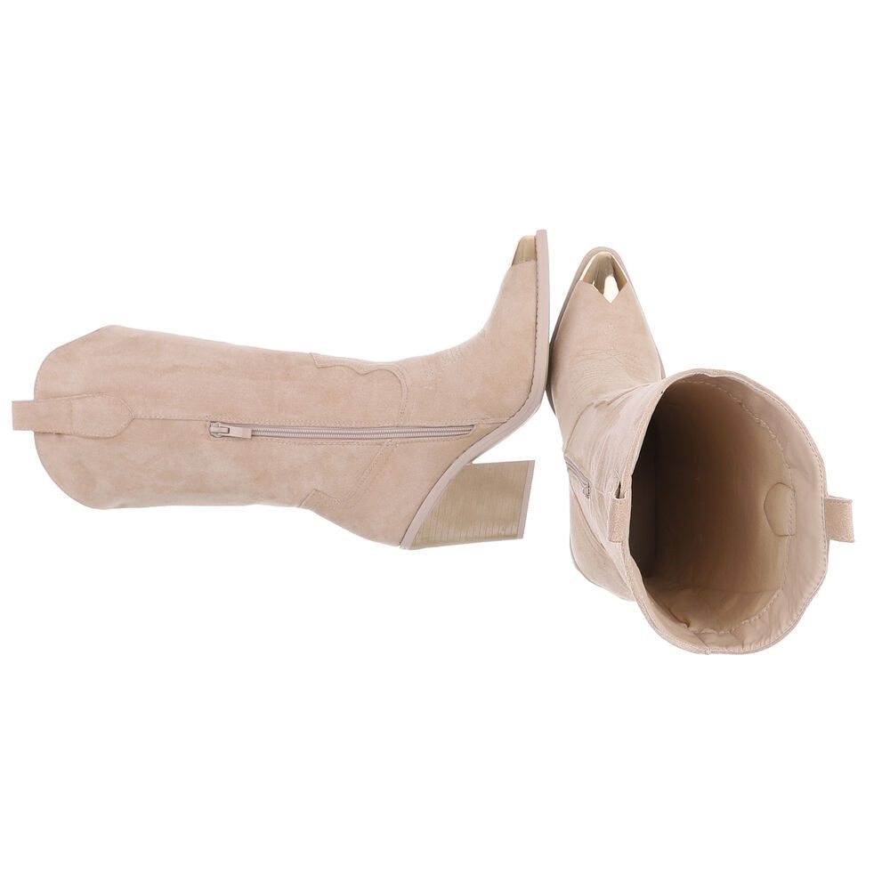 Ital-Design Elegante Damenstiefel mit Spitzenausstattung für günstig online kaufen