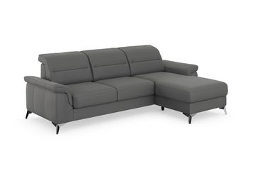 sit&more Ecksofa Sinatra L-Form, mit Recamiere, optinal mit Kopfteilverstellung und Armteilfunktion