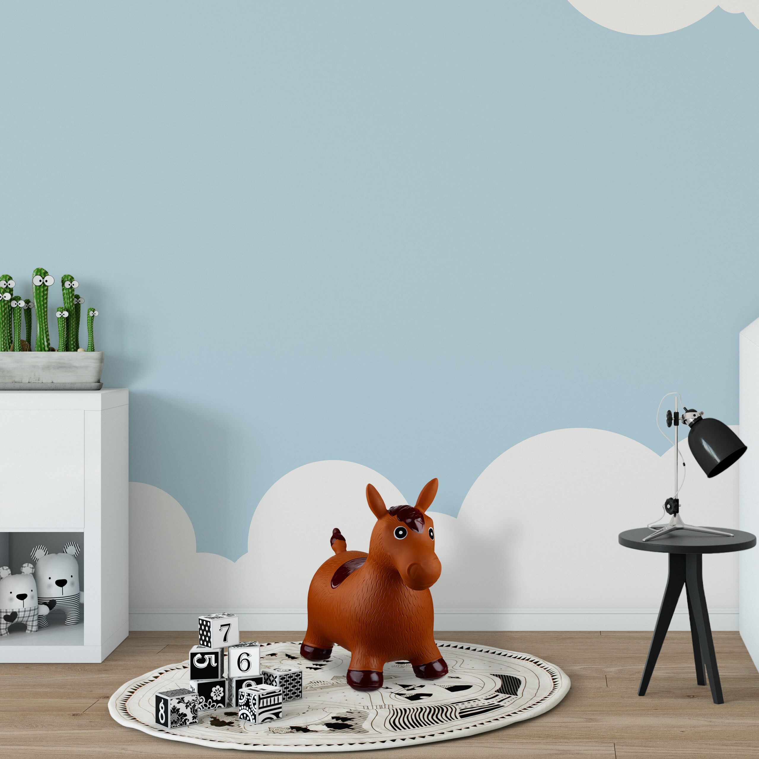 relaxdays Hüpfspielzeug Hüpftier Pferd, Braun günstig online kaufen