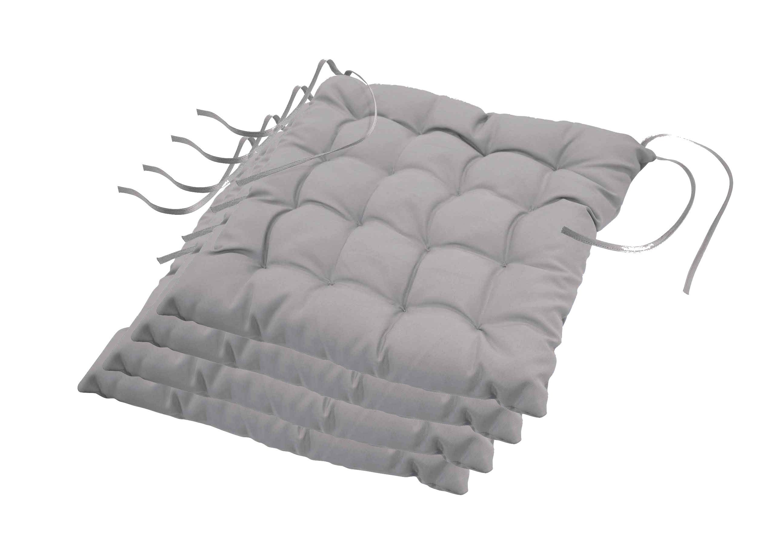 dynamic24 Подушки, 4er Set Подушки 40x40 Sitzpolster Garten Kissen Polster Auflage