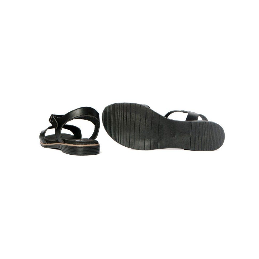 Lana Sandale Black, Fairma vegane Sandalen