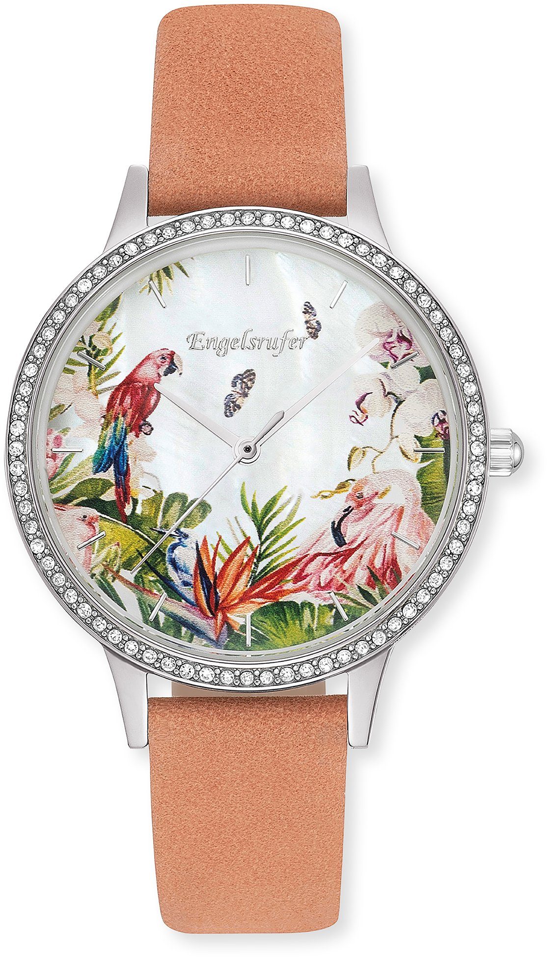 Engelsrufer Quarzuhr Paradise ERWO-PARADISE-01, (Set, 2-tlg., mit Wechselband), Armbanduhr, Damenuhr, Lederarmband, Ideal auch als Geschenk, analog – Bild 2 von 4