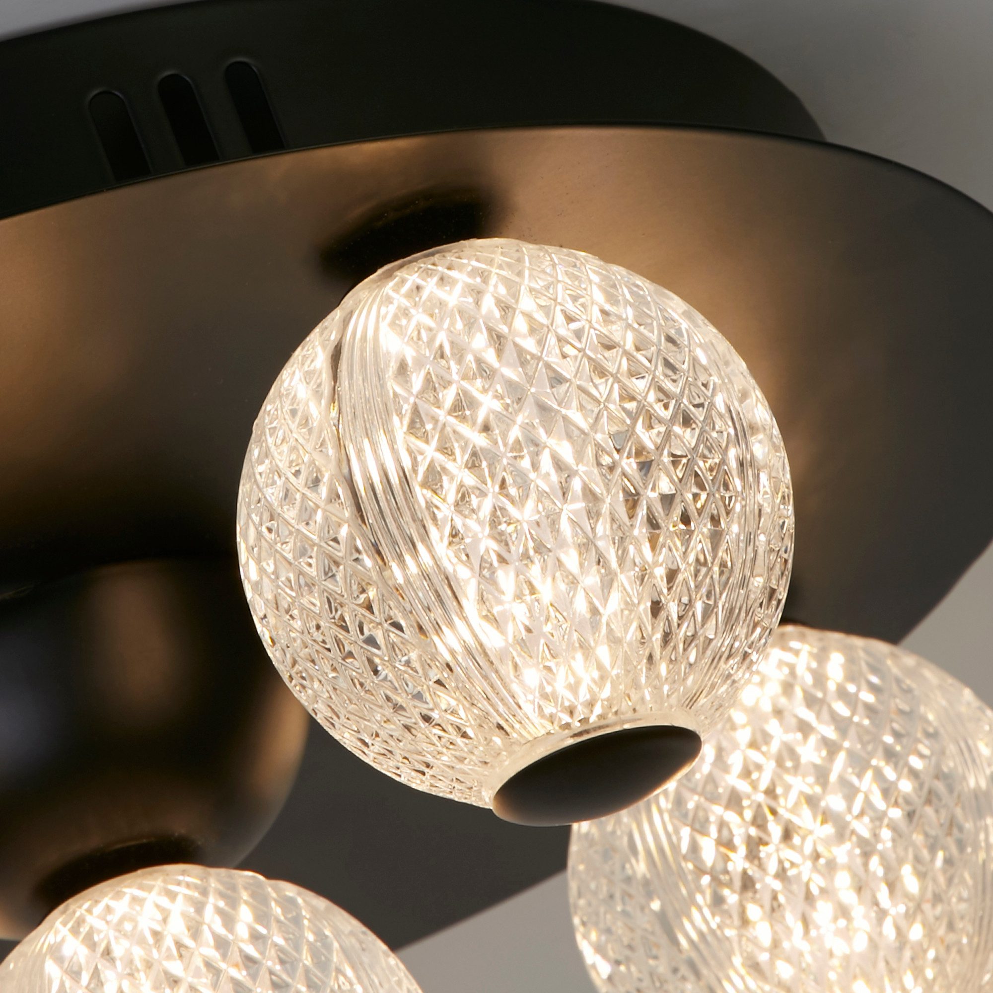 Searchlight Deckenleuchte Asteroid LED Flush, LED fest integriert, Warmweiß