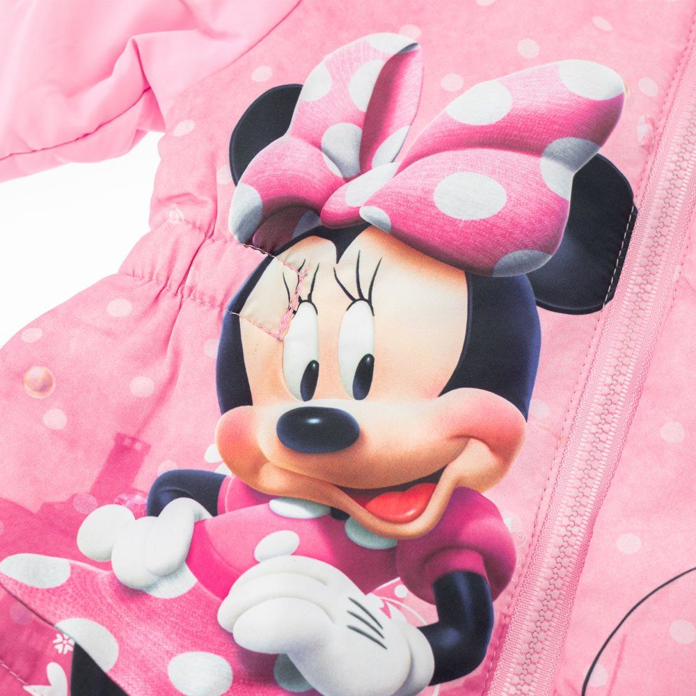 67cm Winterjacke Baby Monate Jacke Mädchen Minnie Mouse 6 Disney Rosa Winterjacke