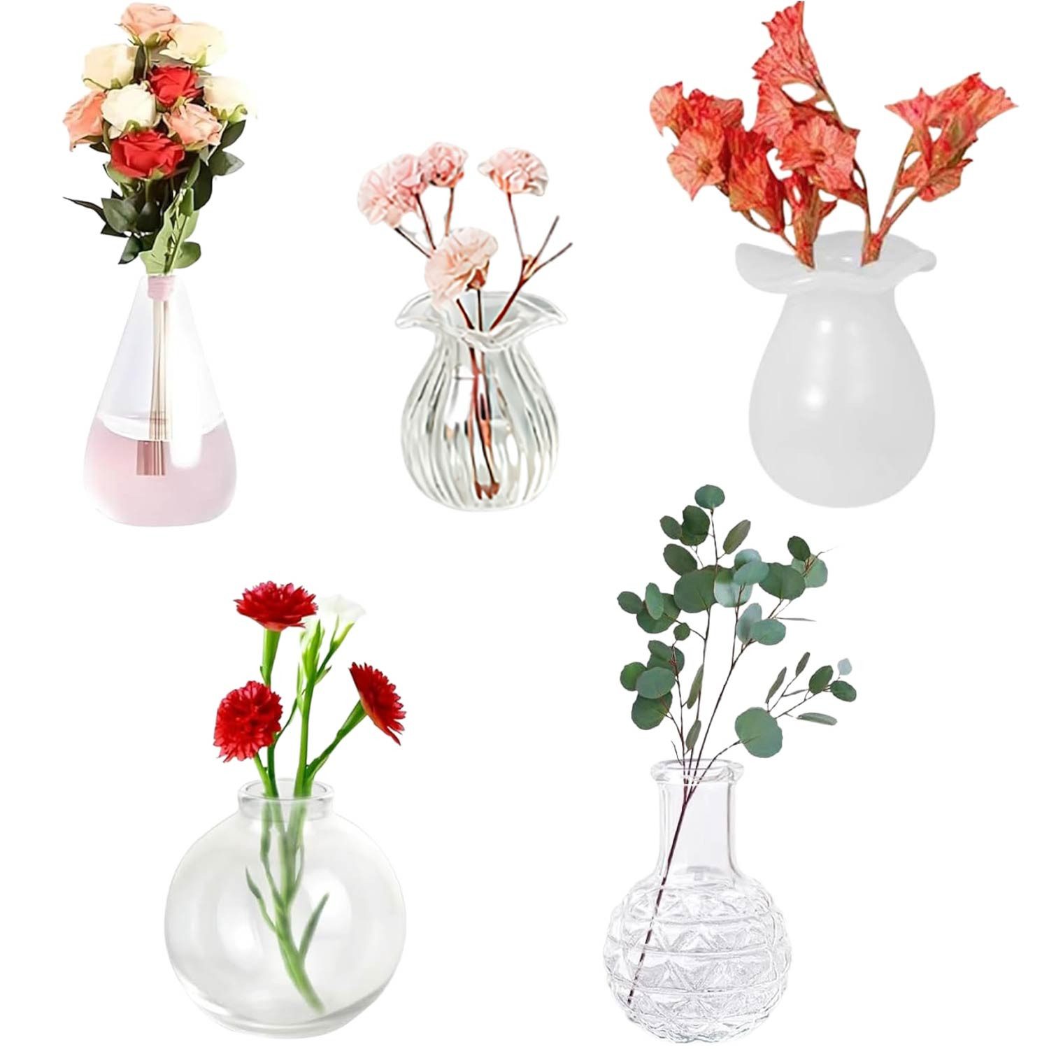 Refttenw Magnet Kühlschrankmagnete,Vasekühlschrankmagnet,Kühlschrankdekoration (5-St)