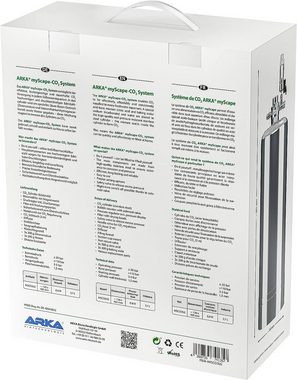 ARKA Biotechnologie GmbH CO2 Diffusor ARKA mySCAPE-CO2 System 2,4 l Edelstahlflasche