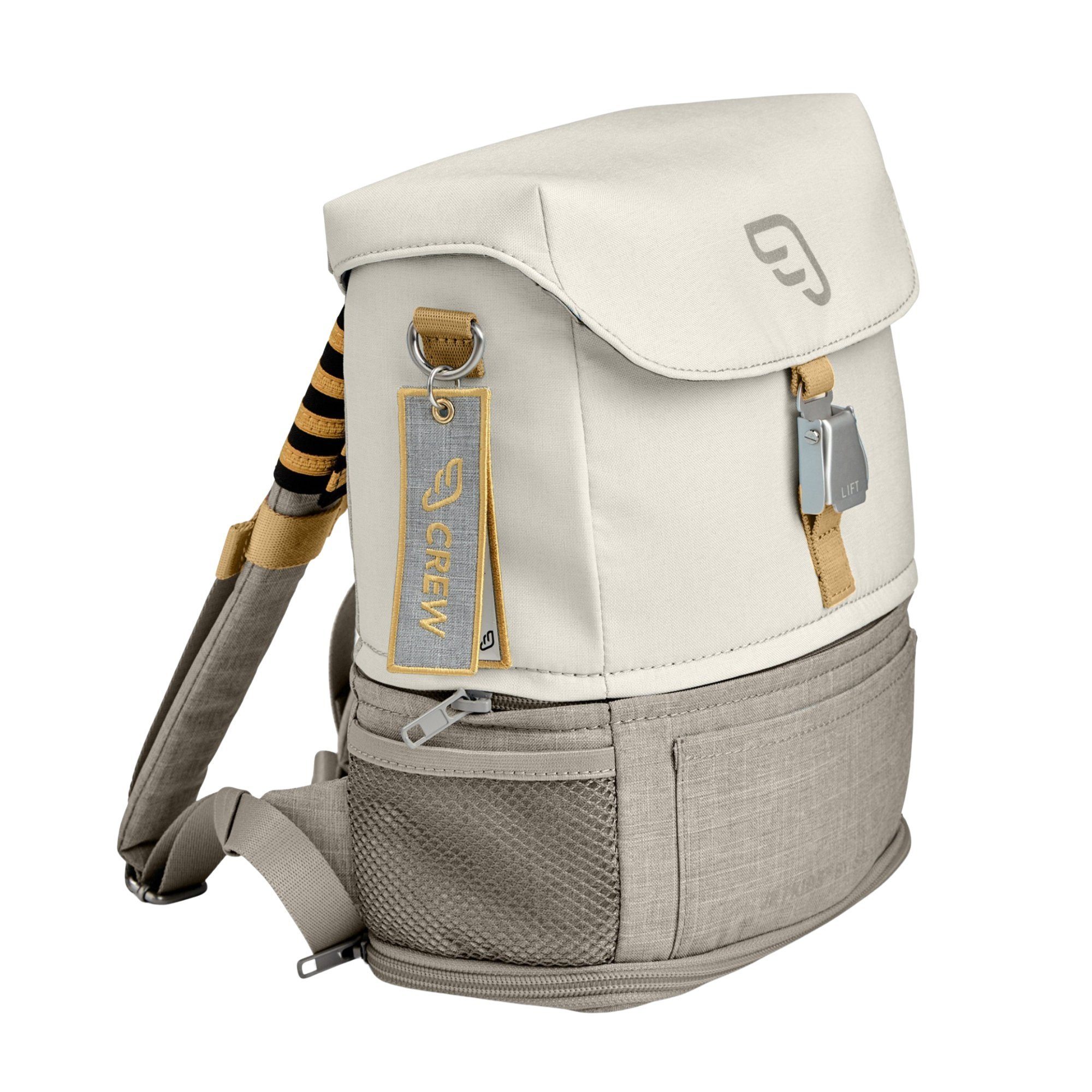 Stokke Kinderrucksack JetKids by Stokke Crew Backpack - Erweiterbarer Rucksack für Kinder von 2 bis 7 Jahre im kindgerechten Reise-Design White