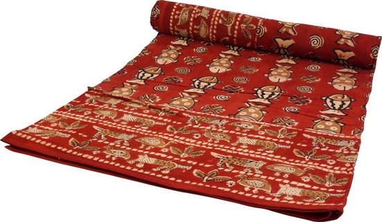 Tagesdecke »Blockdruck Tagesdecke, Bett & Sofaüberwurf ...