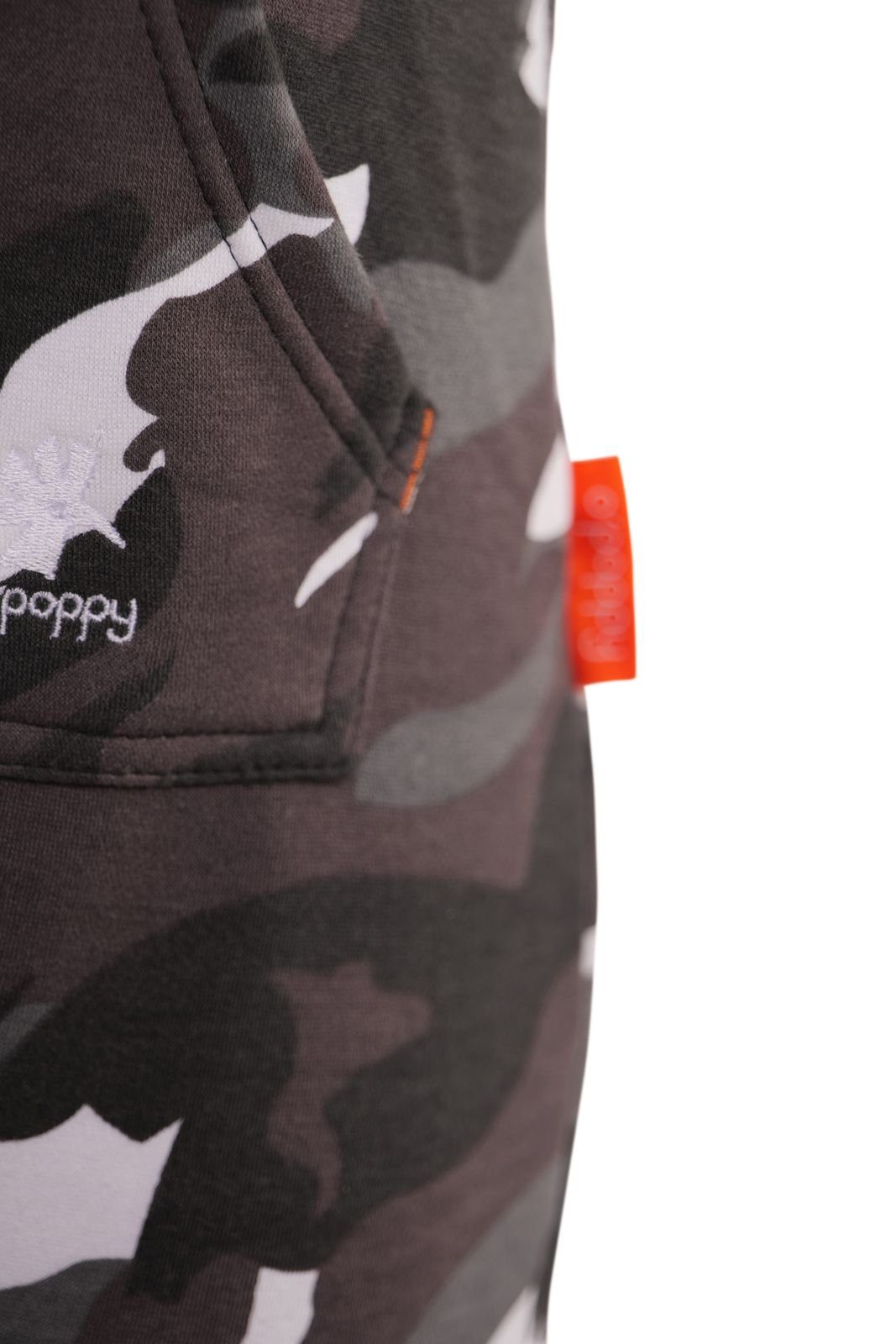 O'Poppy Jumpsuit Damen camo urban Eingrifftaschen und Kapuze grey mit (1-tlg)