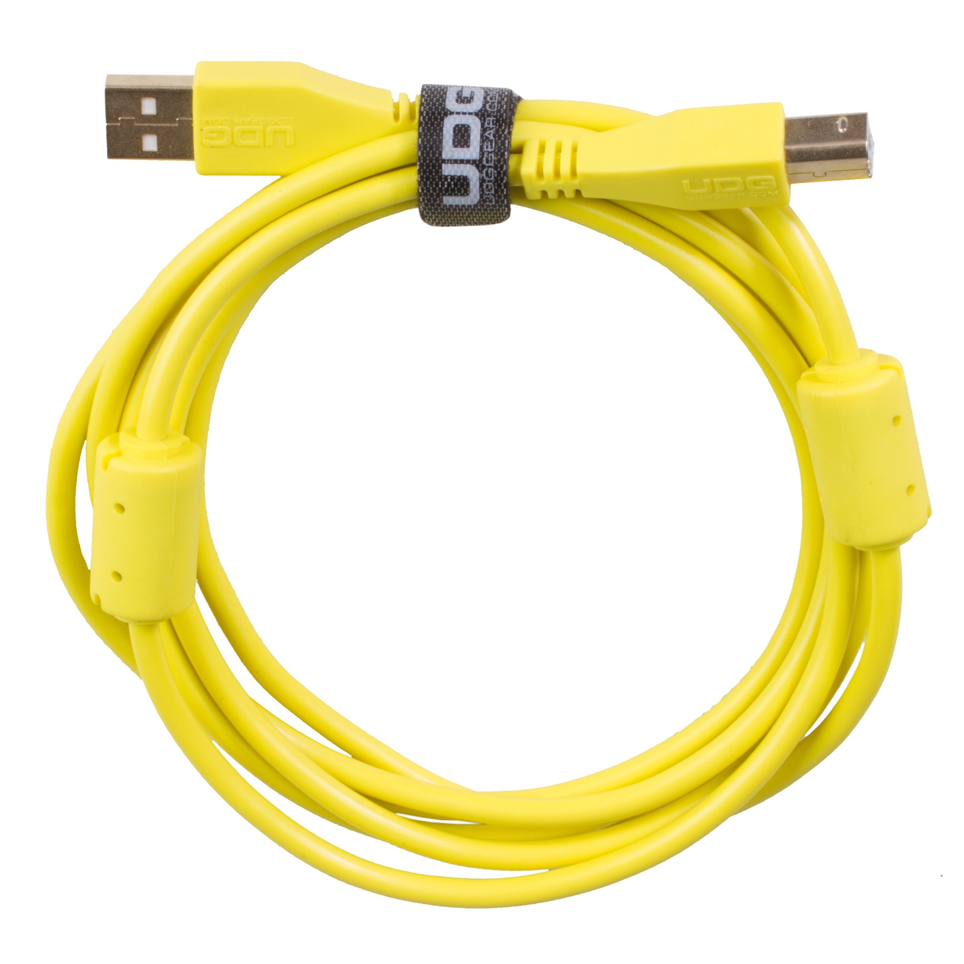 UDG Audio-Kabel, Ultimate Audio Cable USB 2.0 A-B Yellow Straight 1m (U95001YL) -