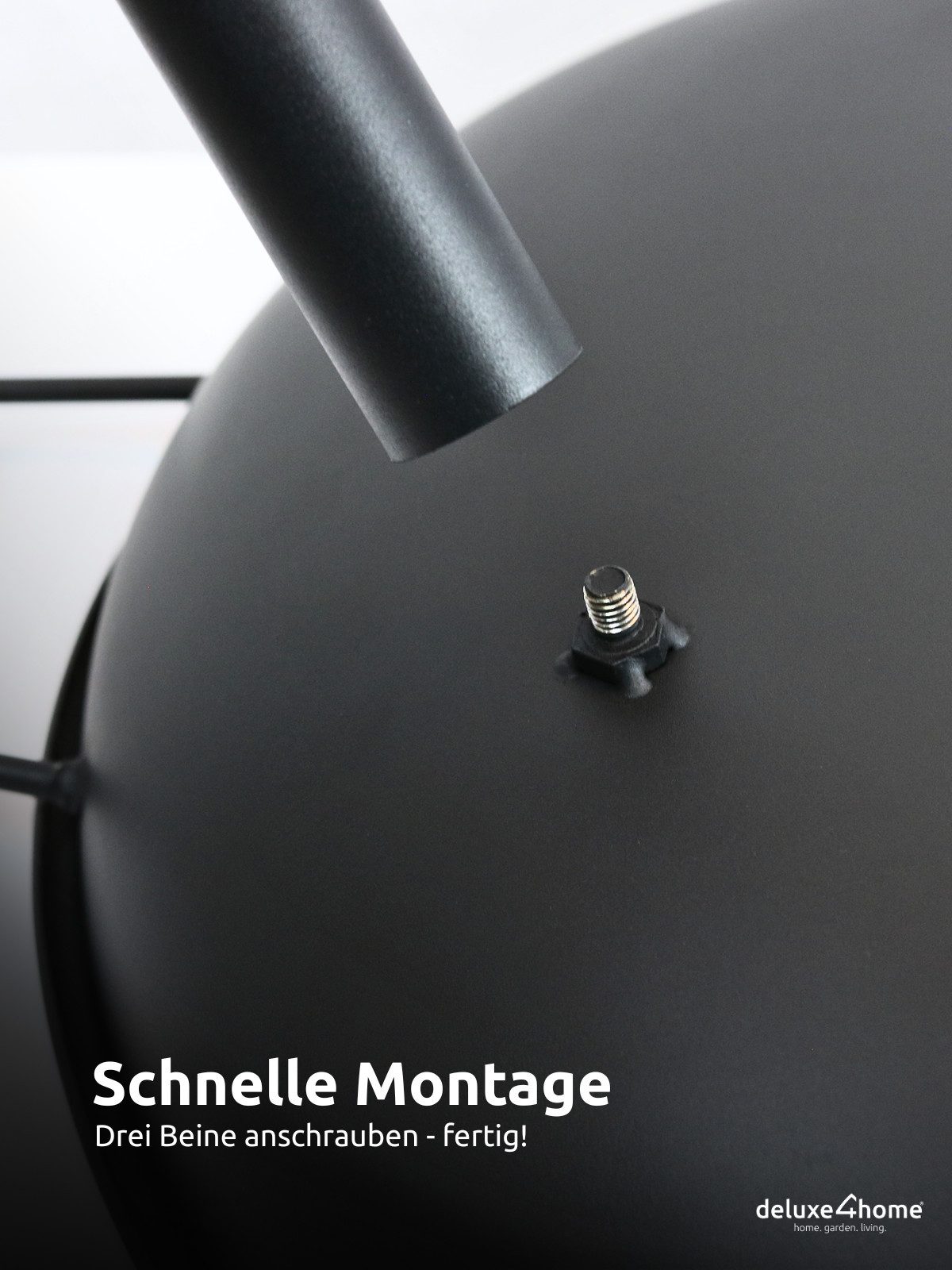 deluxe4home Metal Fire Bowl Ø58 cm – Fire Pit Fire Basket for Garden & Camping, Folded Edge