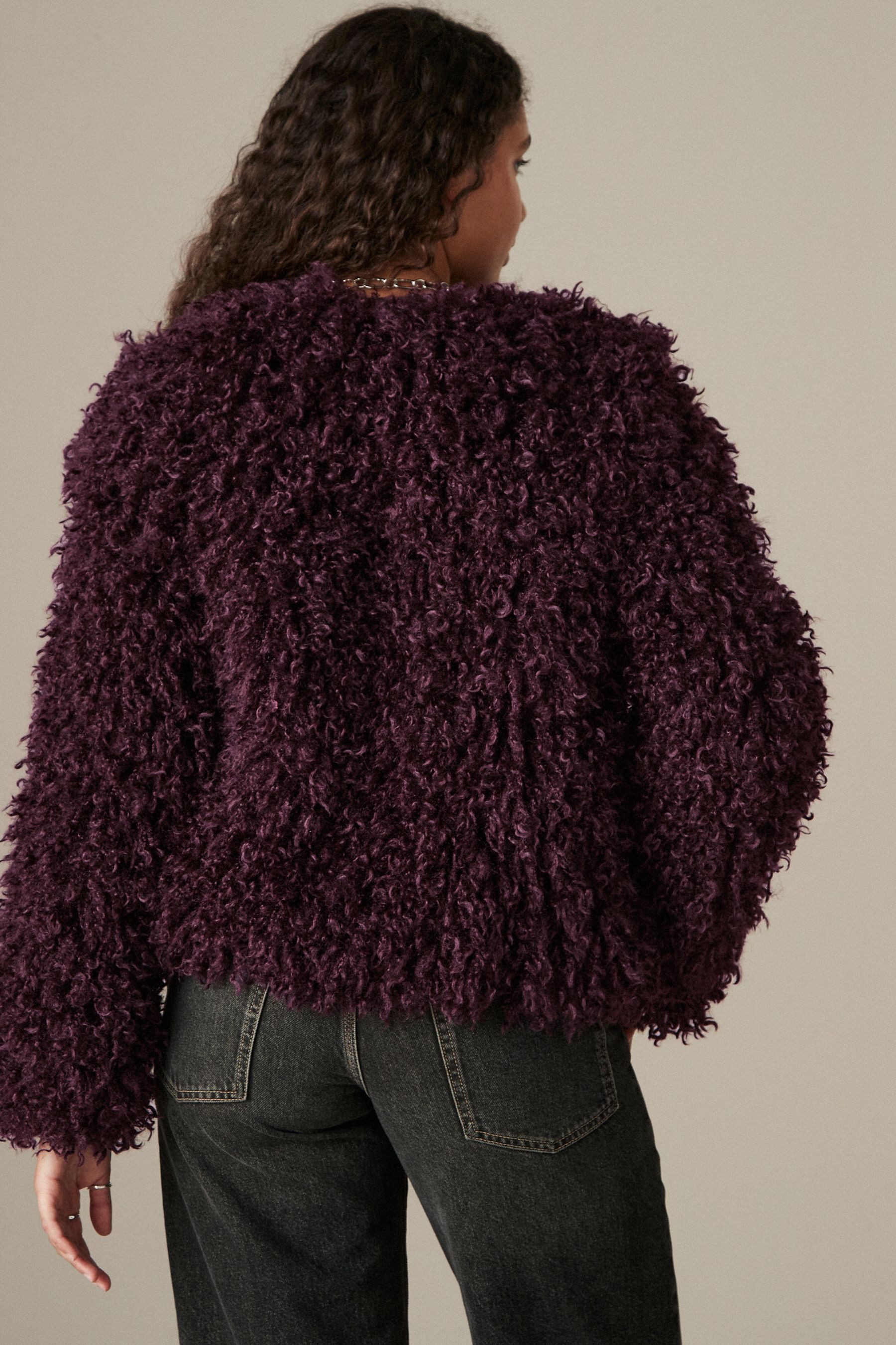 Next Fellimitatjacke Kurze Jacke aus Kunstfell günstig online kaufen