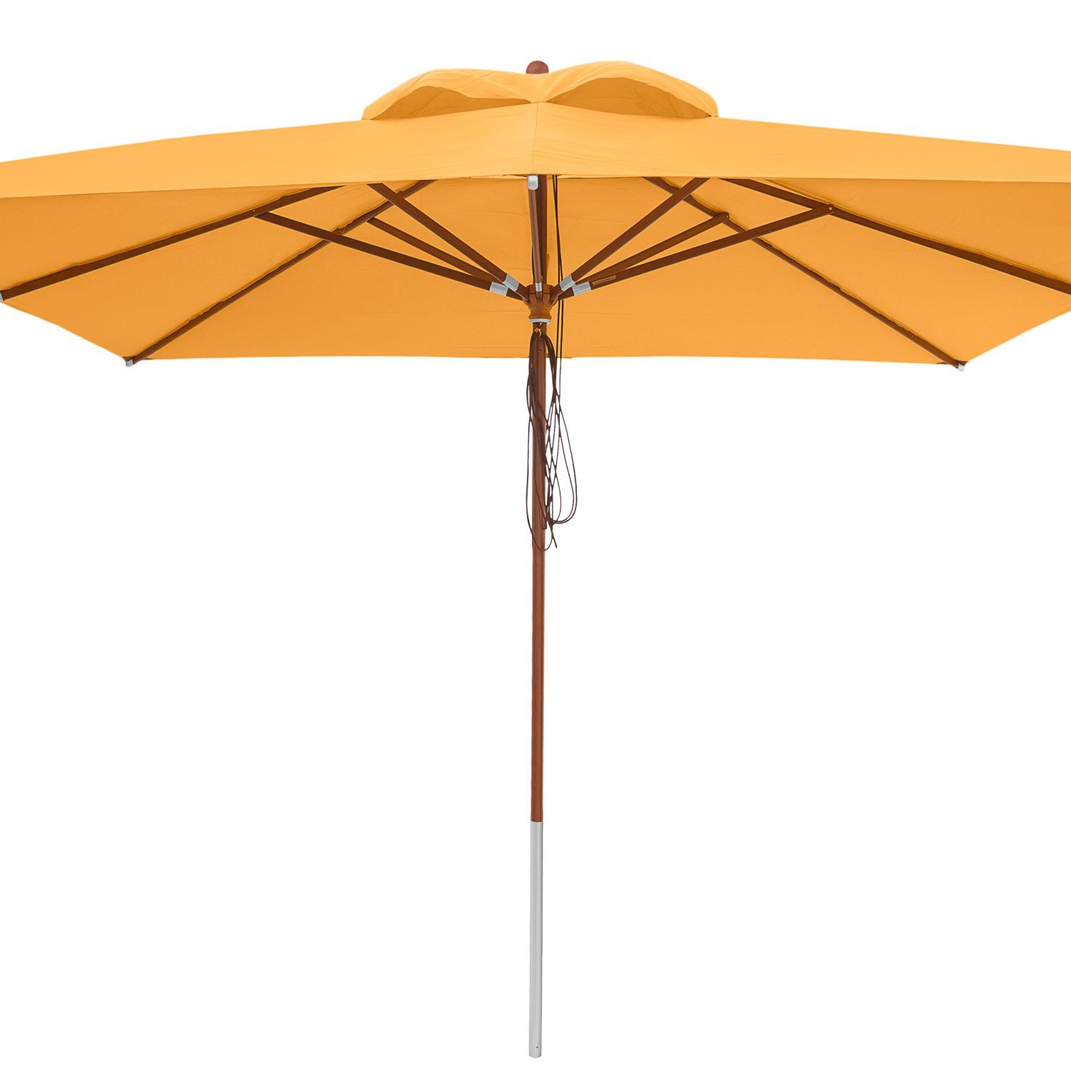 anndora-sonnenschirm Sonnenschirm 4x4 Meter quadratisch Winddach, LxB: 400,00x400,00 cm, wasserabweisende Oberflächenbeschichtung