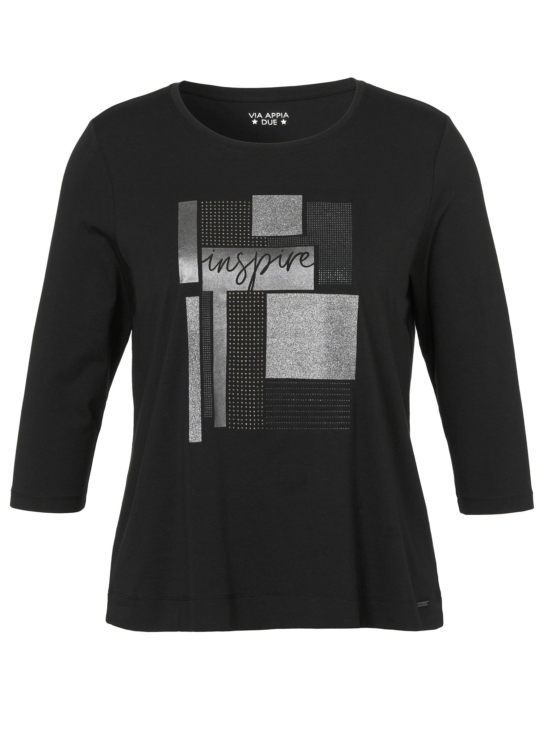 VIA APPIA T-Shirt T-Shirt Rundhals 3/4 Arm Motiv