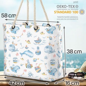 VOID Strandtasche (1-tlg), Kleine Seefahrer Beach Bag Baby Babyzimmer Kinder Kinderzimmer Schlafen Baden