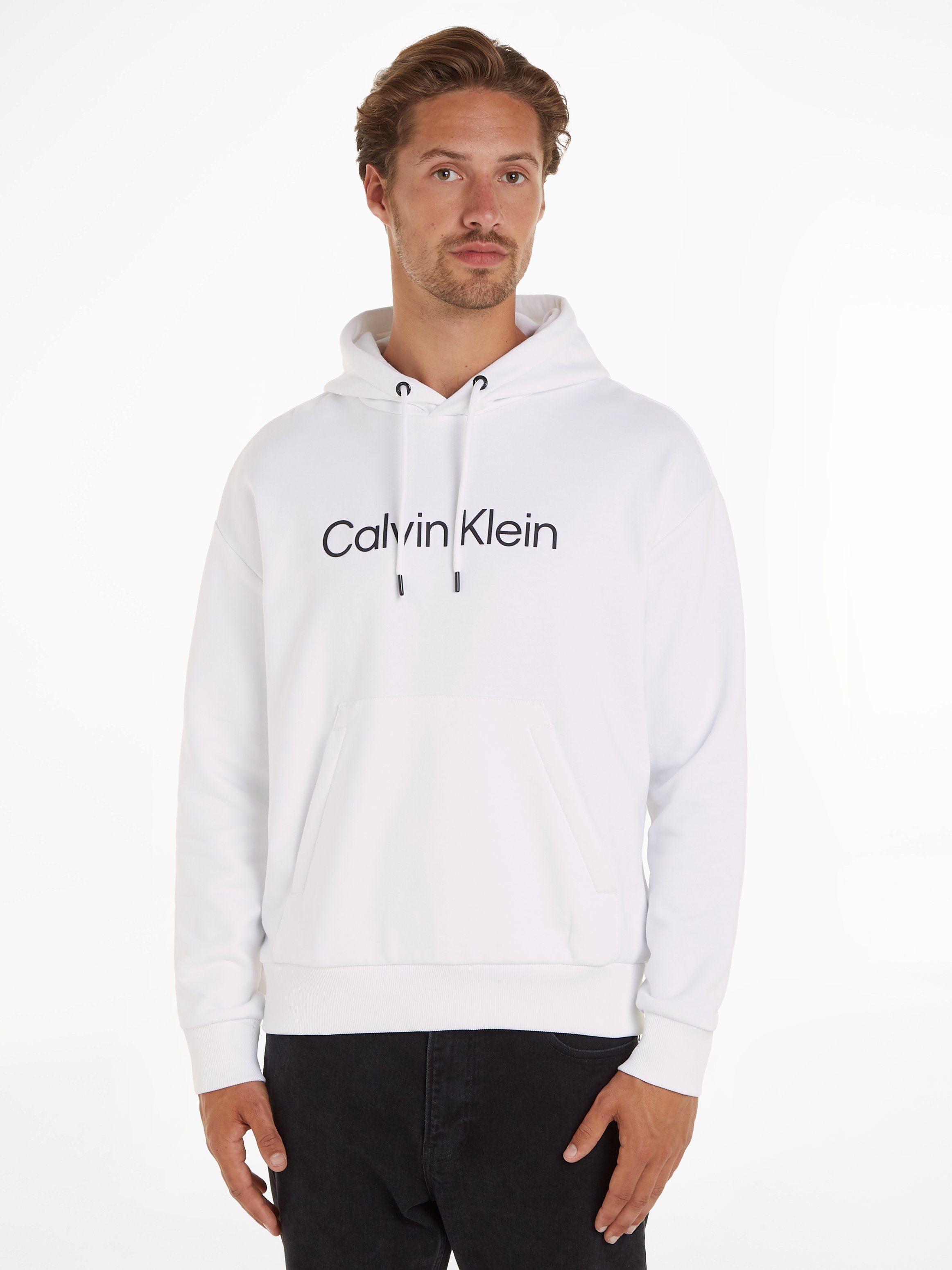 Calvin Klein Kapuzensweatshirt HERO LOGO COMFORT HOODIE mit Logoschriftzug Bright White