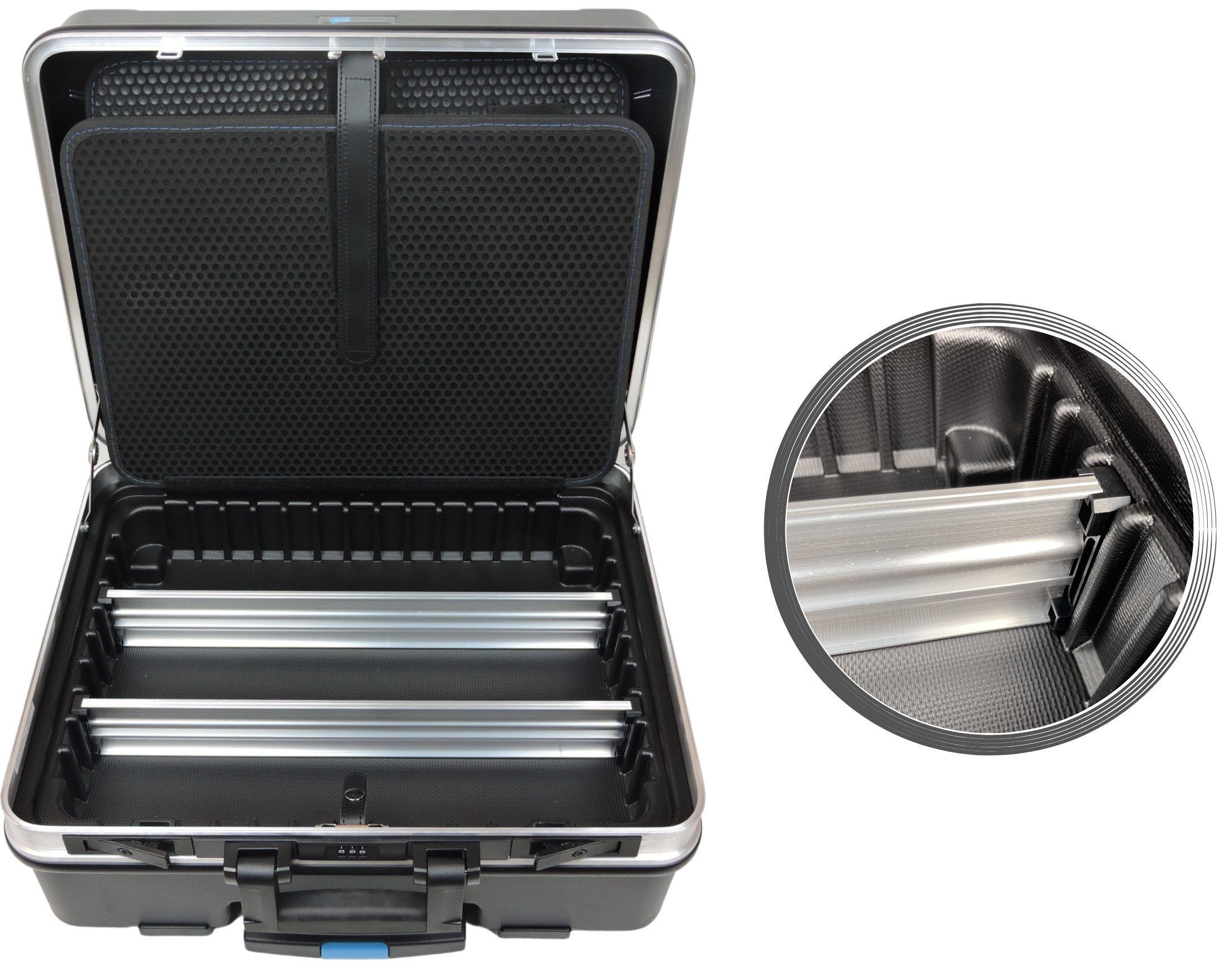 FAMEX Werkzeugset Werkzeugkoffer in 606-88 ABS-Schallenkoffer 98-St), PROFESSIONAL Profi Komplettset, (Werkzeugtrolley