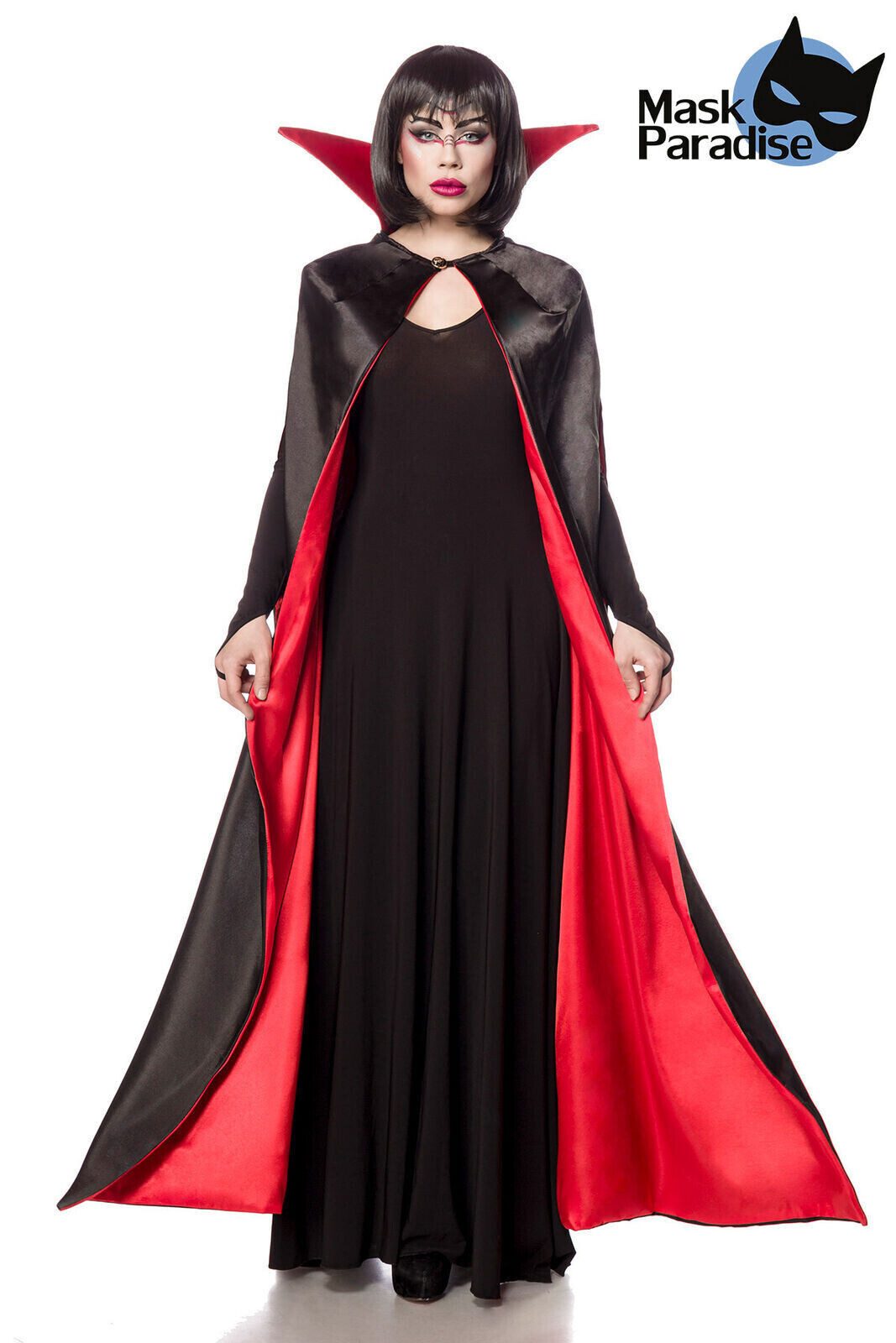 Mask Paradise Vampir-Kostüm Mask Paradise 80161 Classic Vamp Vampire-Kostüm Set Karneval Halloween