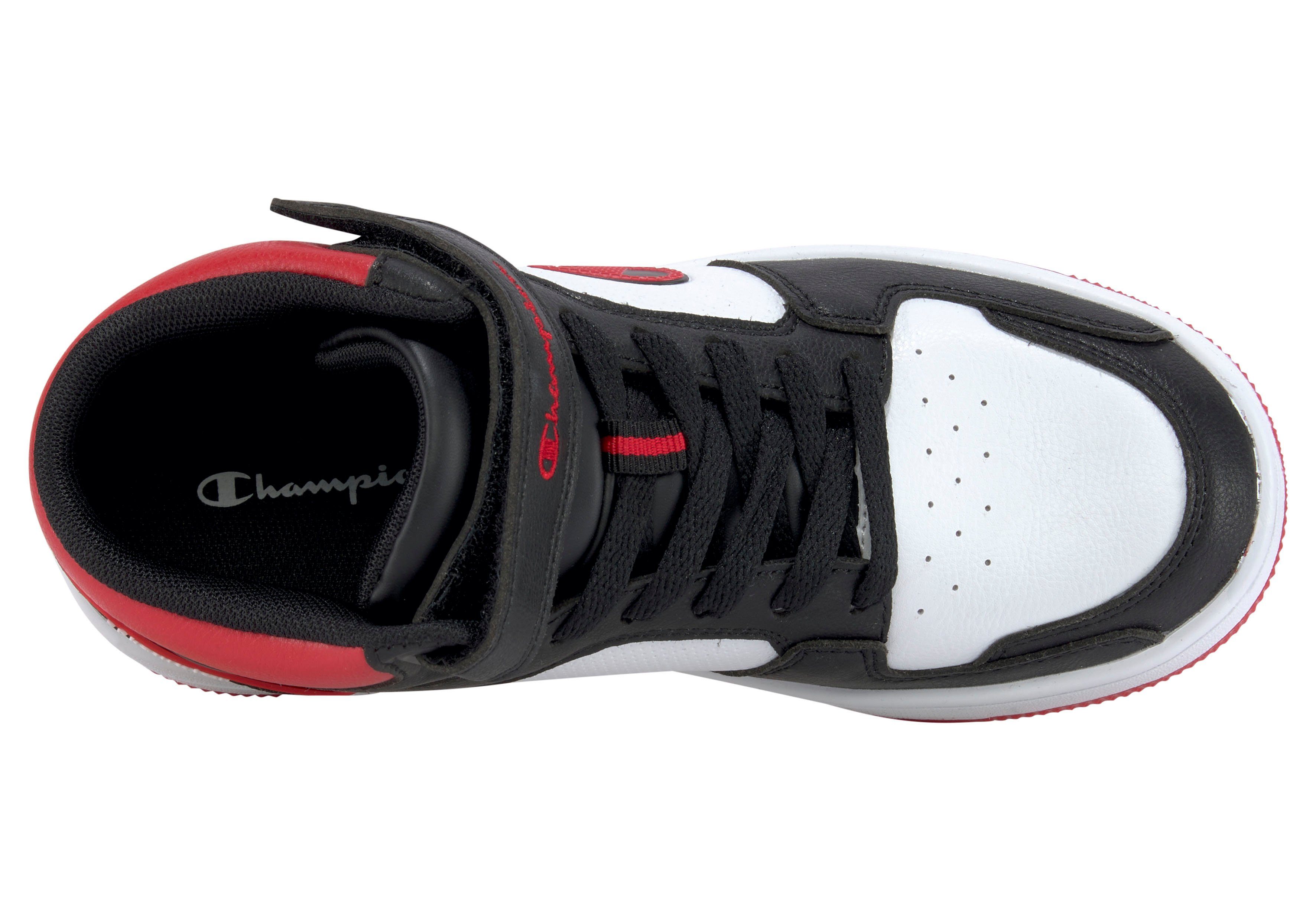 Sneaker B MID Champion 2.0 REBOUND schwarz-rot GS