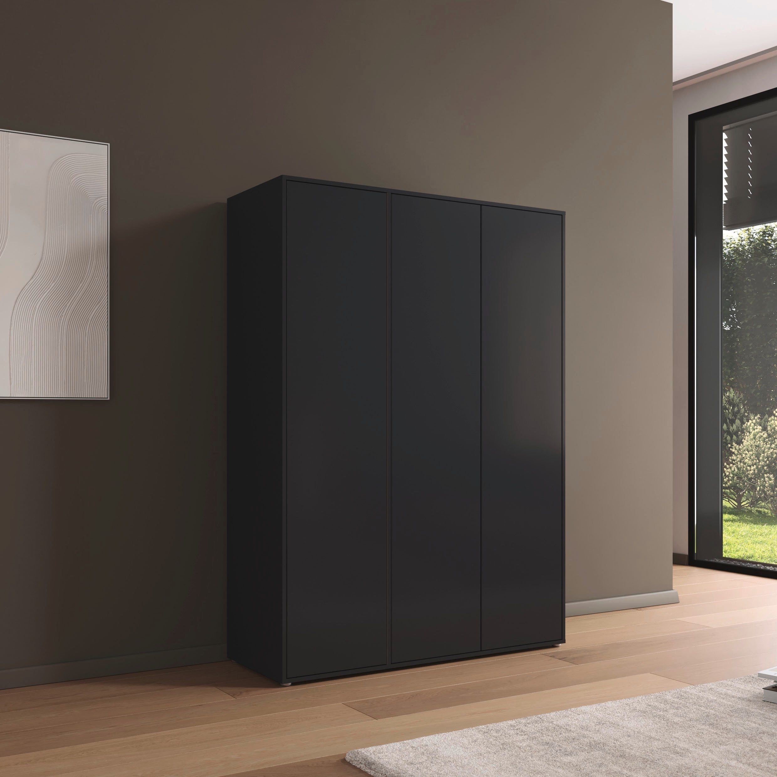 rauch Drehtürenschrank Kleiderschrank Schrank Garderobe Wäscheschrank NABILA viel Stauraum (in 3 verschiedenen Ausstattungen BASIC/CLASSIC/PREMIUM) in 2 Breiten mit Push-to-Open Funktion TOPSELLER MADE IN GERMANY