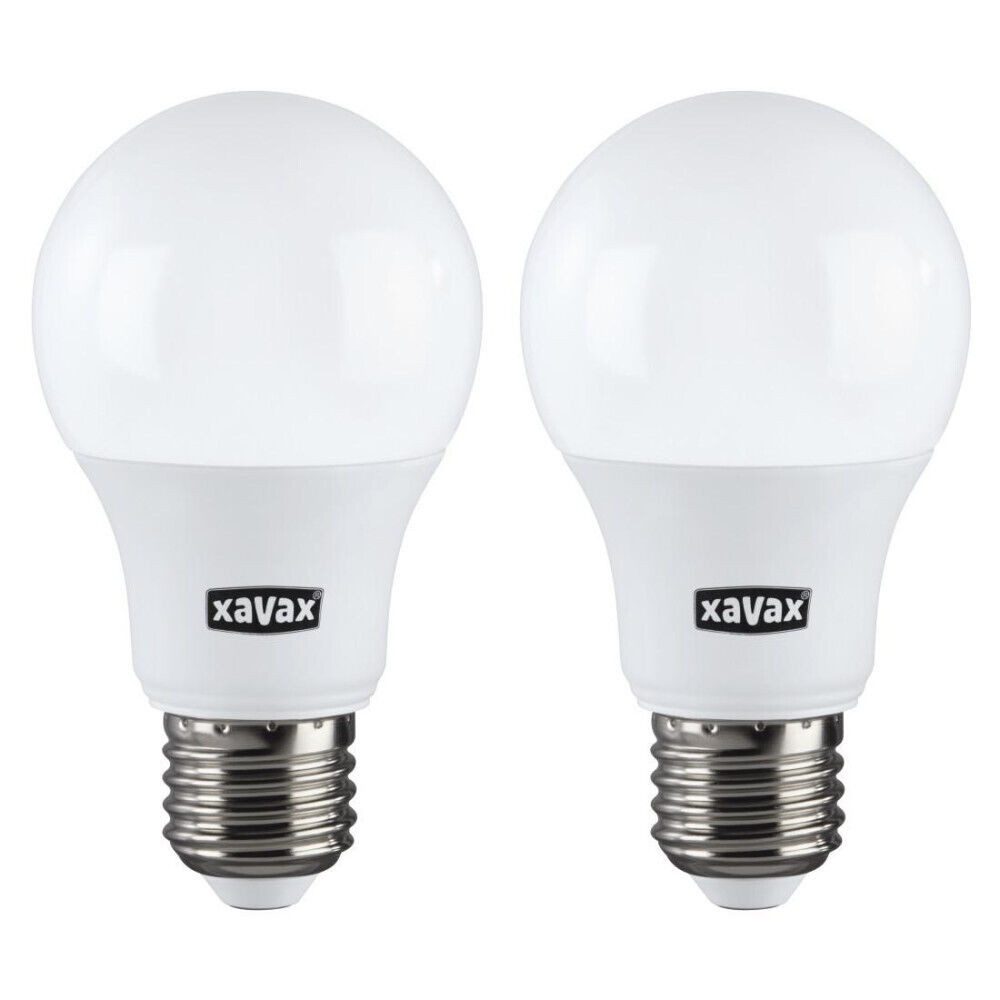 LED-Leuchtmittel Xavax LED-Lampe E27 mit 806lm Lichtausbeute.