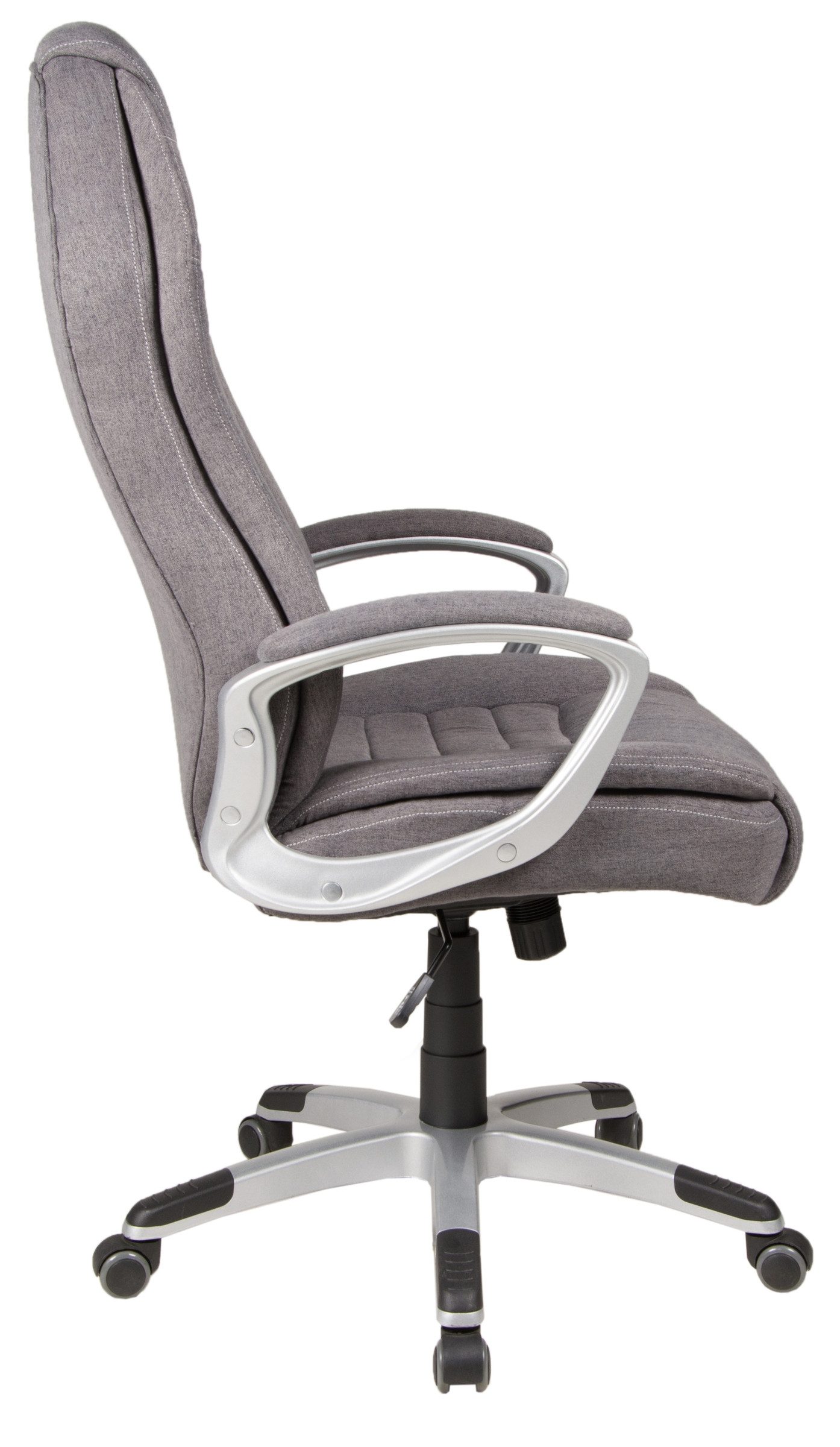 Duo Collection Chefsessel Dirk, Federkern, dunkelgrau, Webstoff - 66x116x66cm (BxHxT)