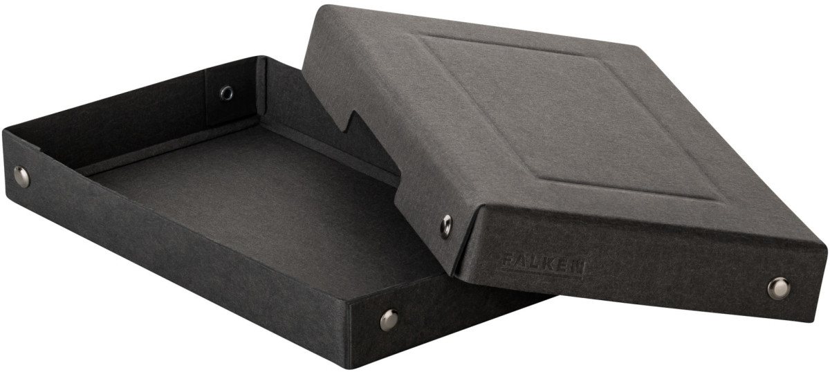 Thumbnail - Falken Fächermappe PURE Box Black A6 25mm Füllhöhe schwarz.
