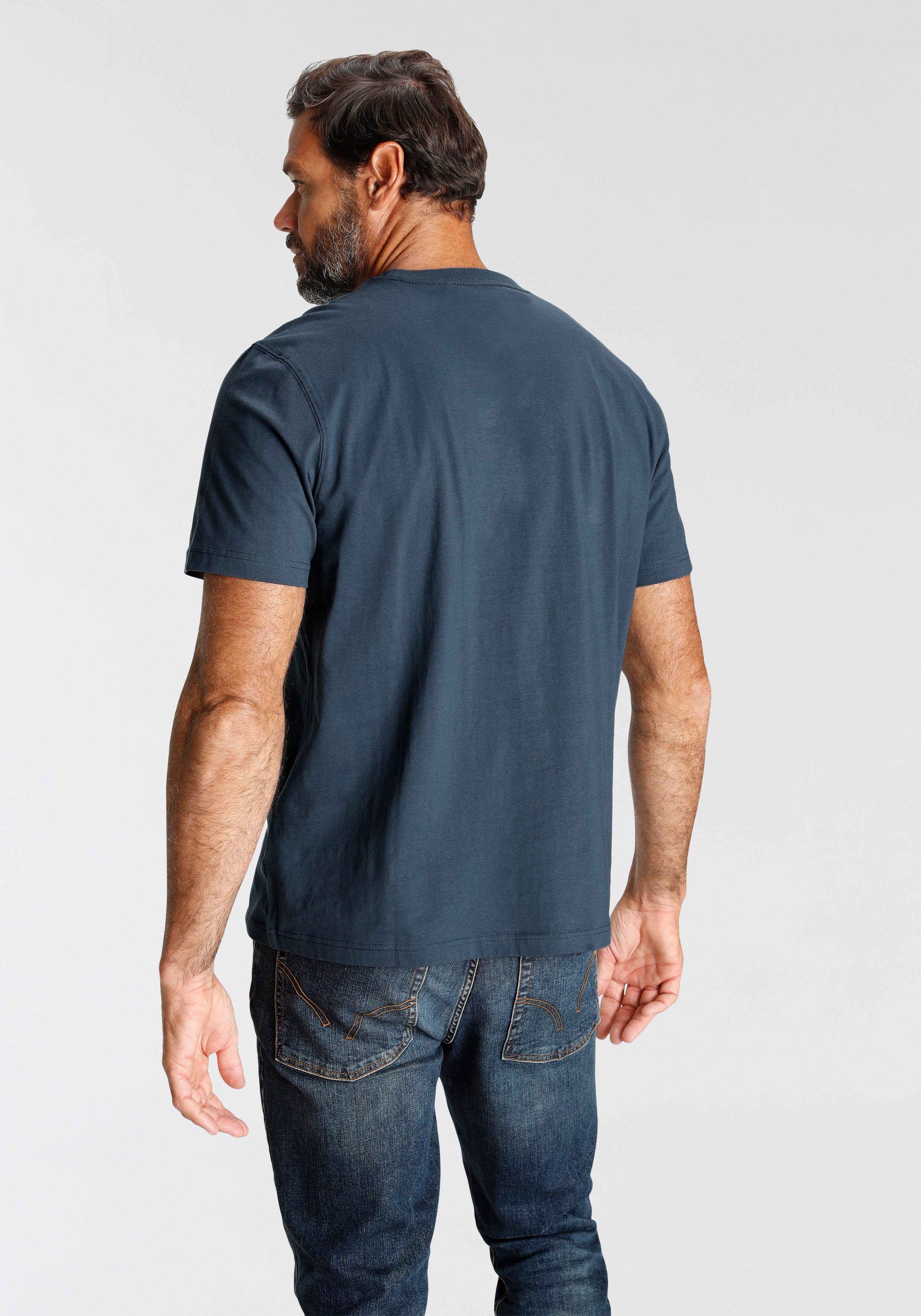 Man's World T-Shirt Kurzarm, bedruckt, Rundhalsausschnitt, aus Baumwolle – Bild 4 von 5