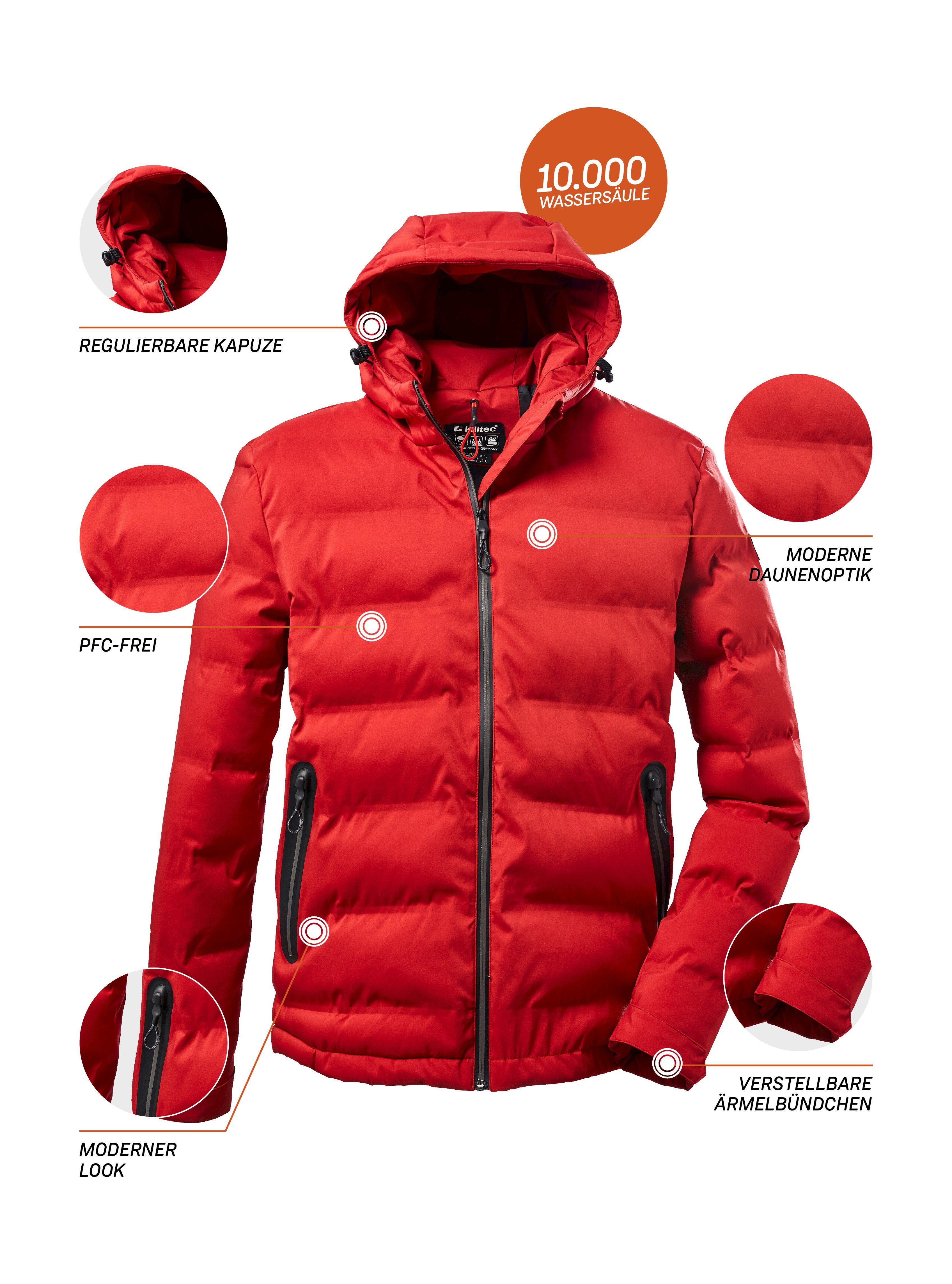 Killtec Steppjacke KOW 151 MN QLTD JCKT Sportliche Outdoorjacke, wasserdicht, abnehmbare Kapuze, regulierbar