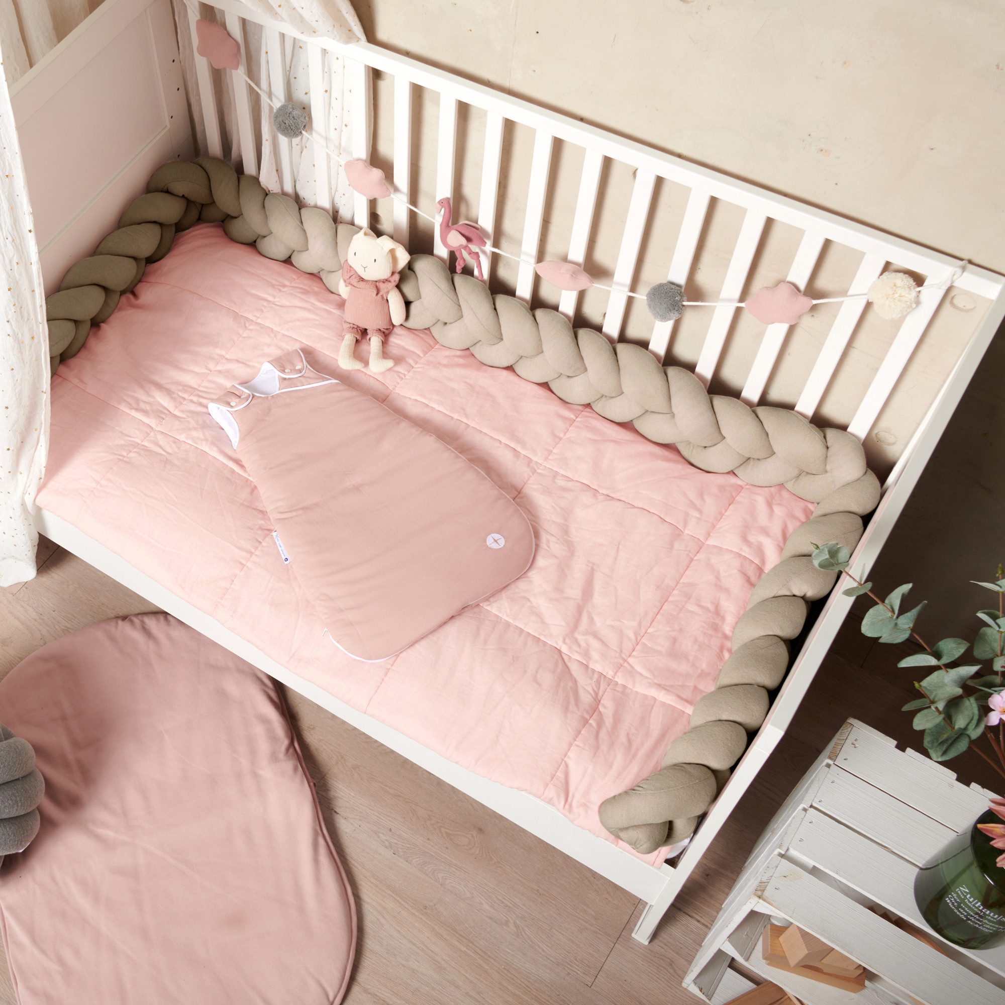 Nordic Coast Company Nestchenschlange XXL Bettschlange geflochten, Bettschl günstig online kaufen