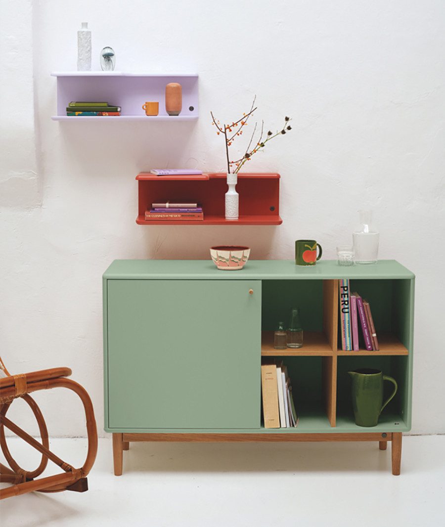 TOM TAILOR HOME Sideboard COLOR LIVING small sideboard, stylischer Stauraum - letzte Stücke, gerundete Kanten aus MDF, hochwertig seidenmatt lackiert.