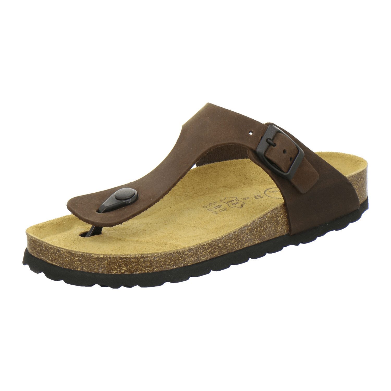 AFS-Schuhe 210767 Zehentrenner Pantolette für Damen mit Fußbett, bequeme Sa günstig online kaufen