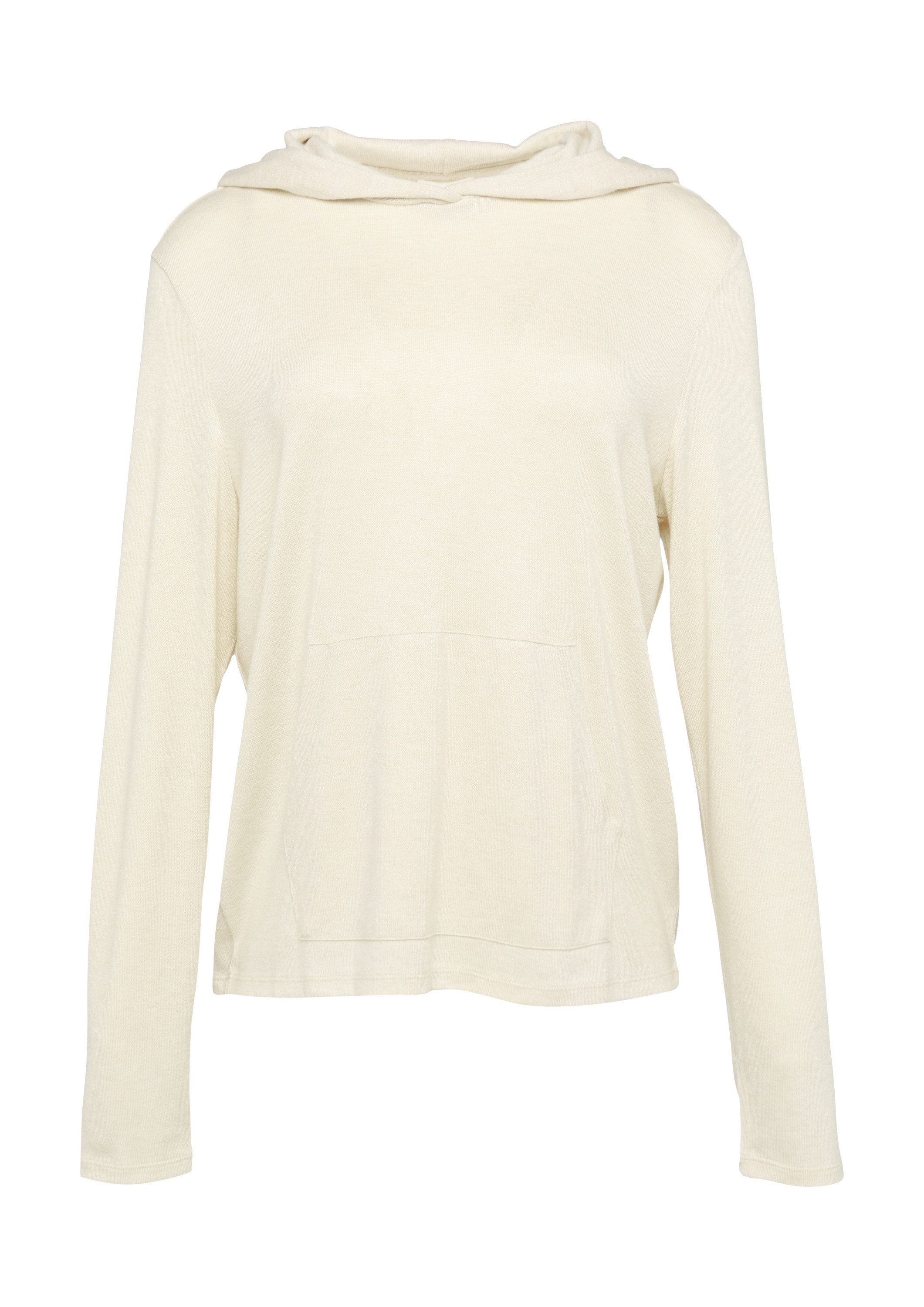 s.Oliver Langarmshirt T-Shirt Leichter Hoodie aus Viskose-Jersey günstig online kaufen