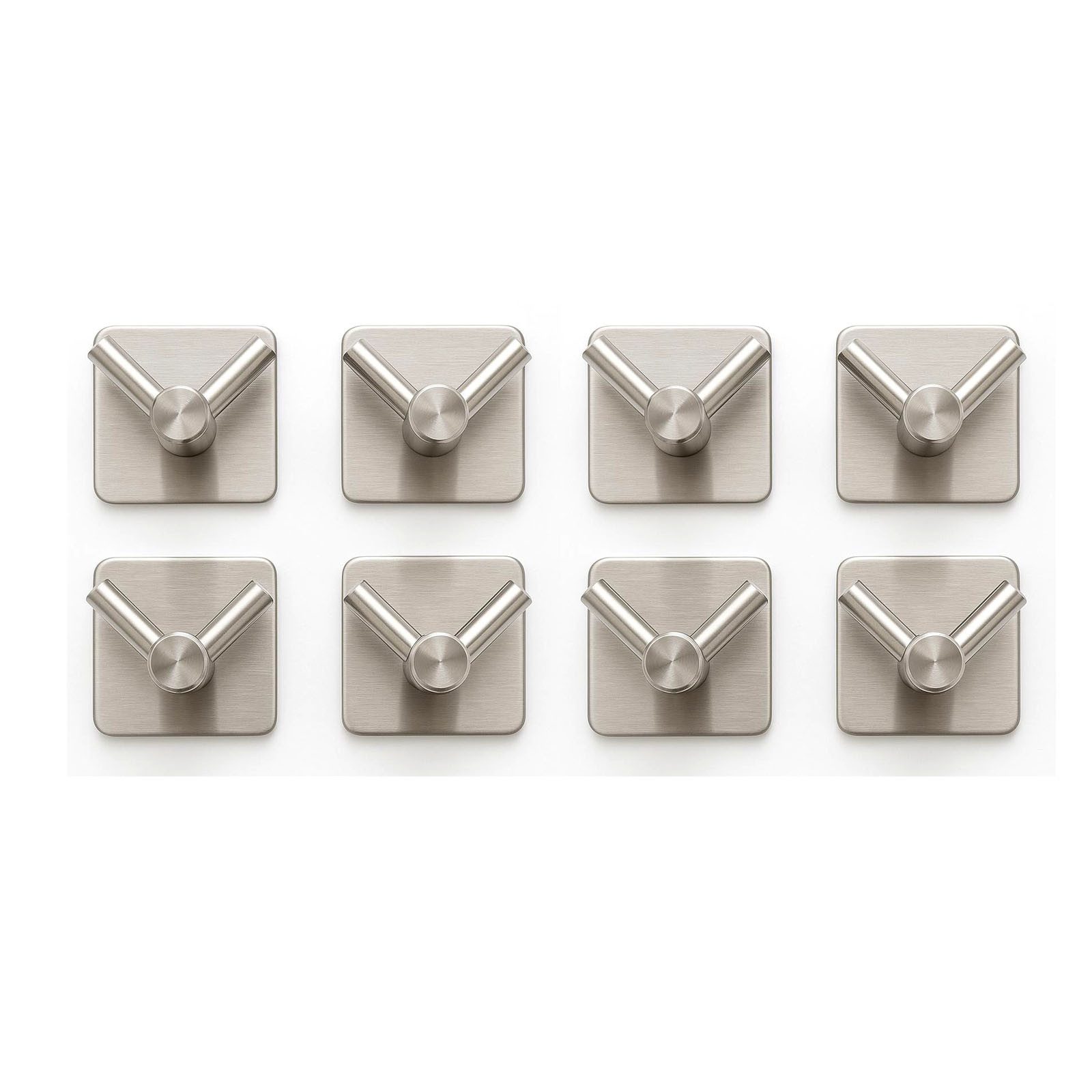 HAC24 Крючок для полотенец 8er Set Полотенцесушители Wandhaken Klebehaken, (8-St), Edelstahl ohne Bohren Selbstklebend