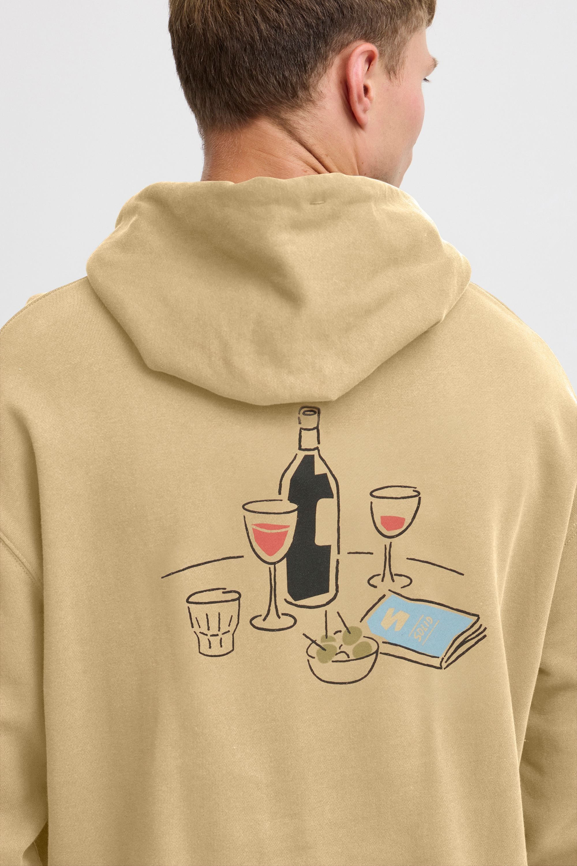 !Solid Hoodie SDMullet Moderner Kapuzenpullover