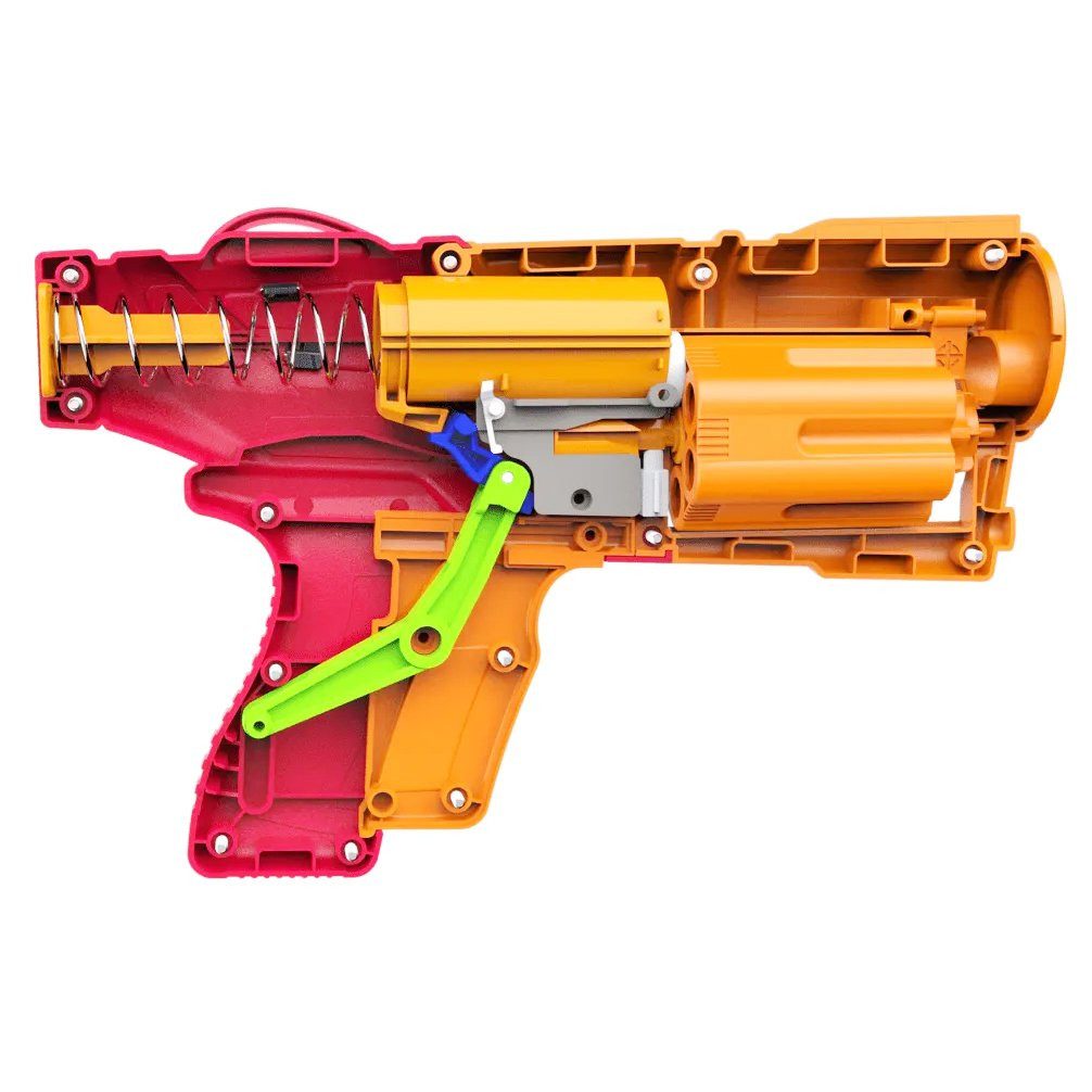DARTZONE Blaster Dart Zone Nitroshot Desperado, Kompakter Revolver mit Double-Action-Abzug