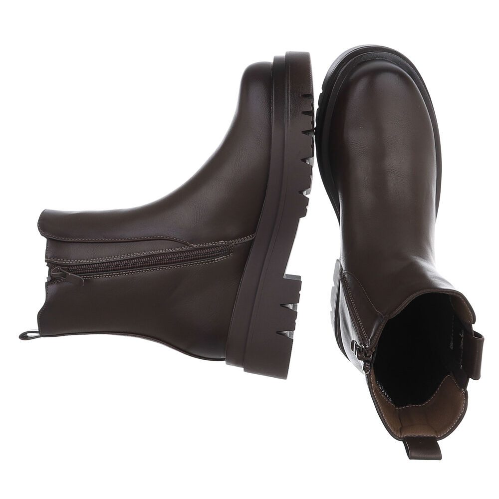 Ital-Design Elegante Chelsea Boots mit komfortabler Sohle für Damen Plateau günstig online kaufen