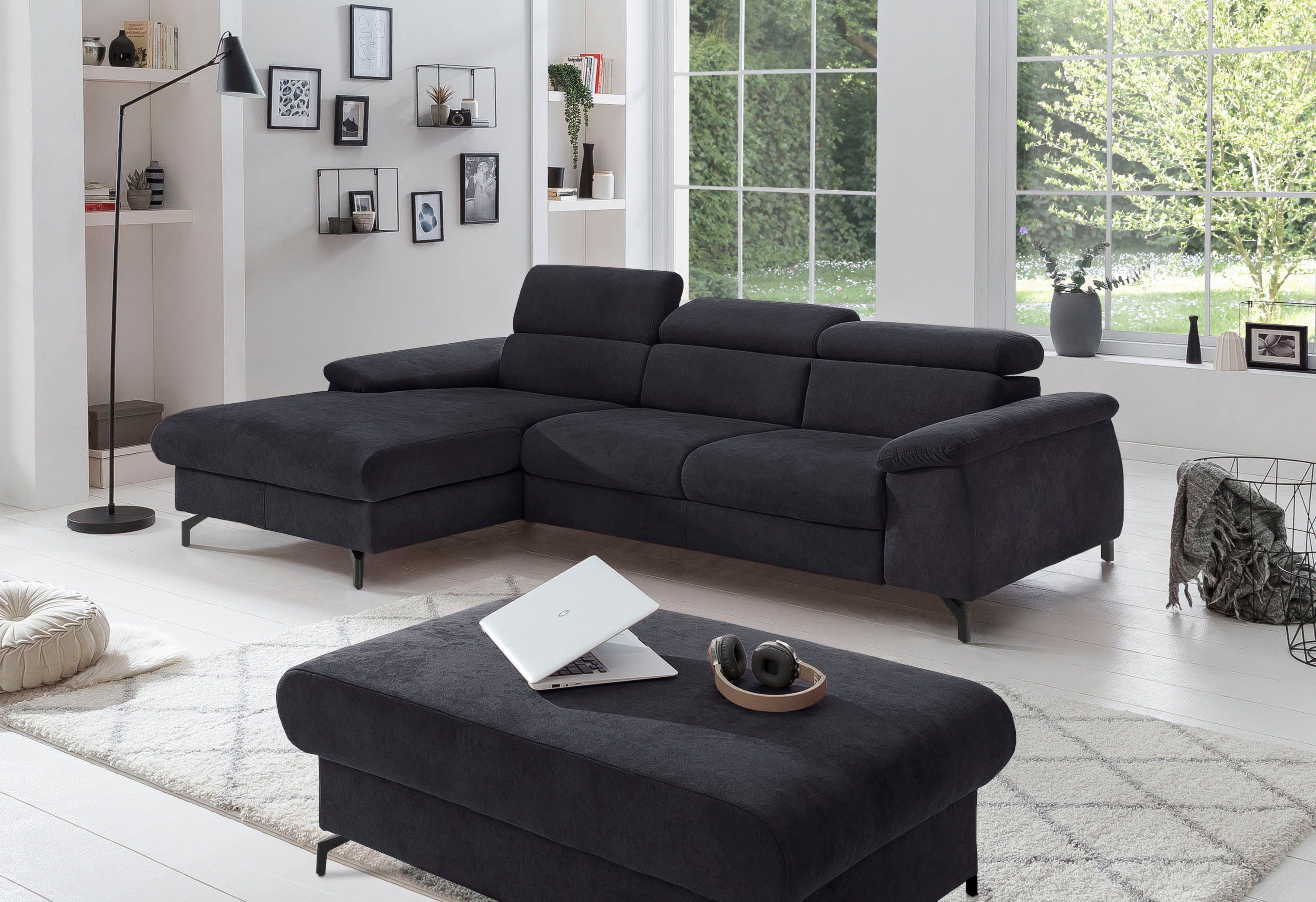 COTTA Ecksofa Kitty L-Form, mit Kopfteilverstellung, günstig online kaufen