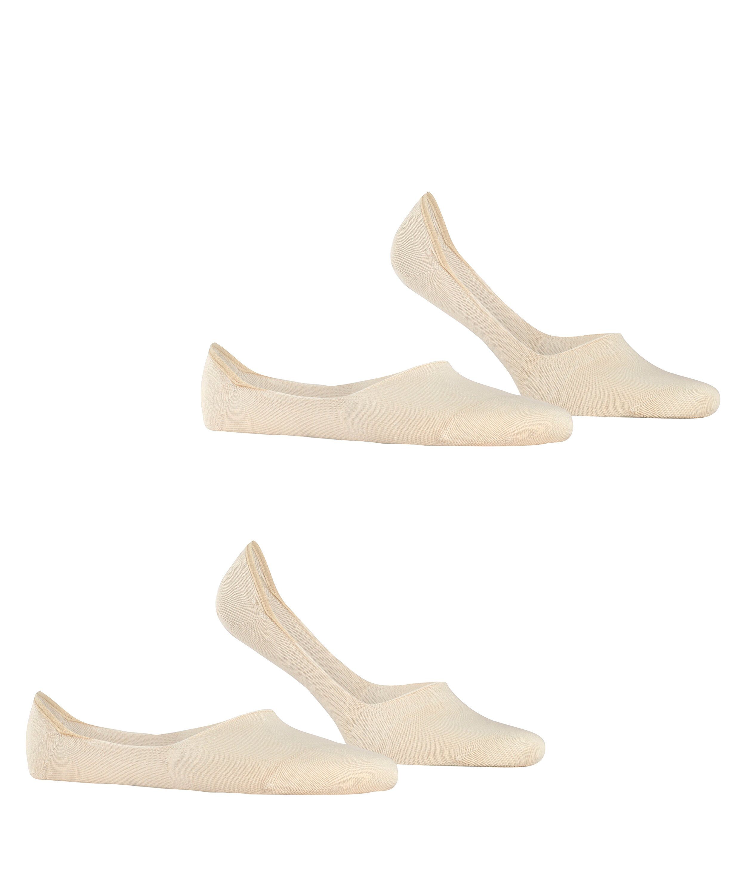Esprit Füßlinge Basic Uni 2-Pack Füßlinge (2-Paar) aus hautschmeichelnder Baumwolle