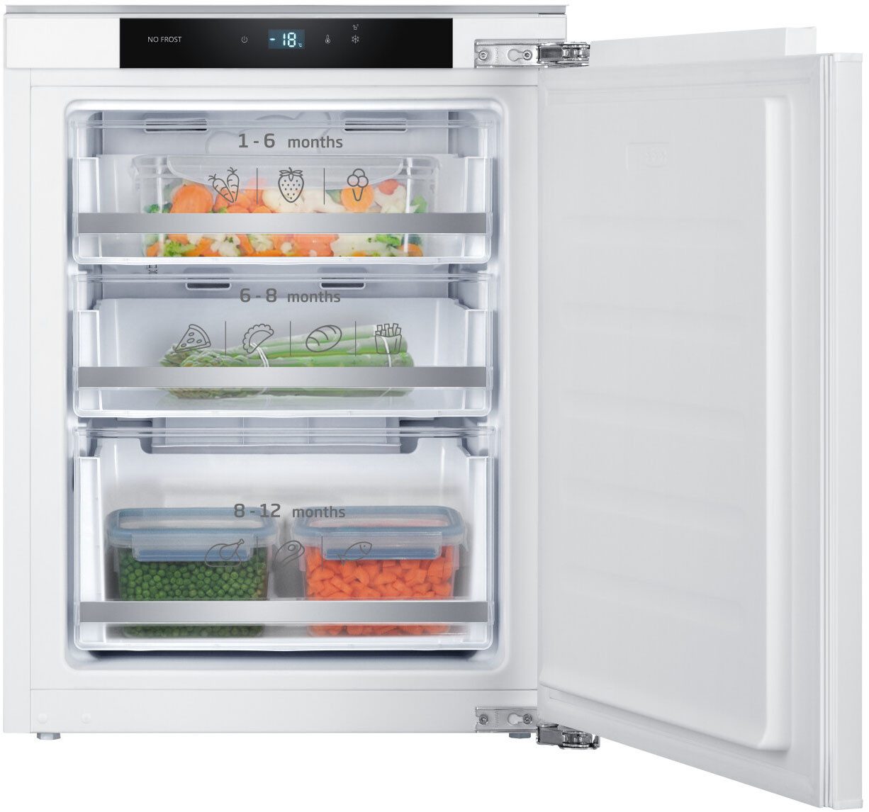 Amica Einbaugefrierschrank EGSX 321 210, 71,2 cm hoch, 55,6 cm breit