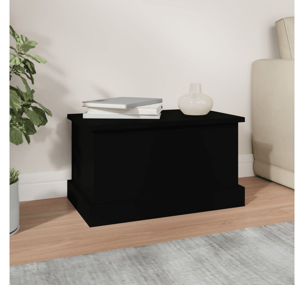 Thumbnail - vidaXL Aufbewahrungsbox Truhe Schwarz 50x30x28 cm Holzwerkstoff (1 St)