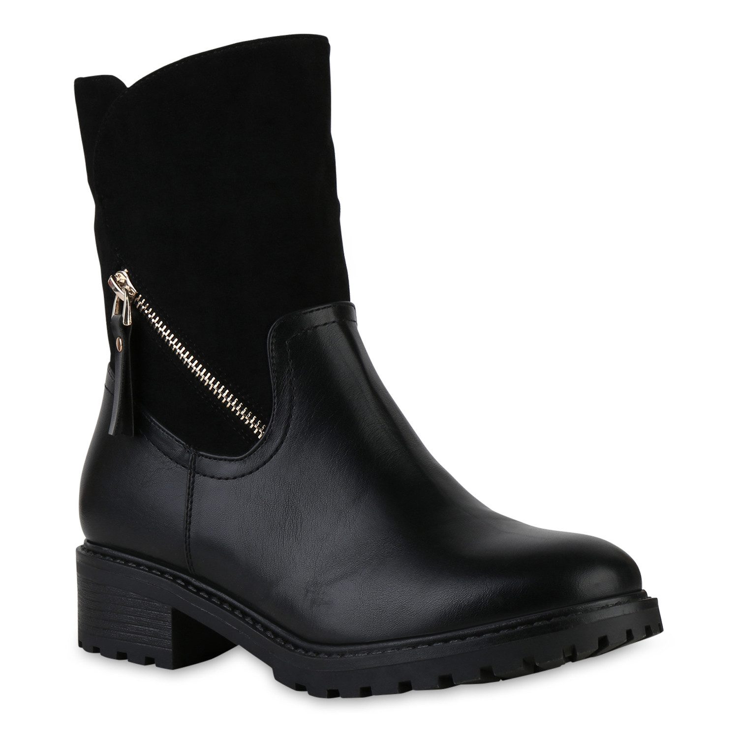 VAN HILL 841329 Stiefelette Damen Leicht Gefüttert Klassische Stiefeletten günstig online kaufen