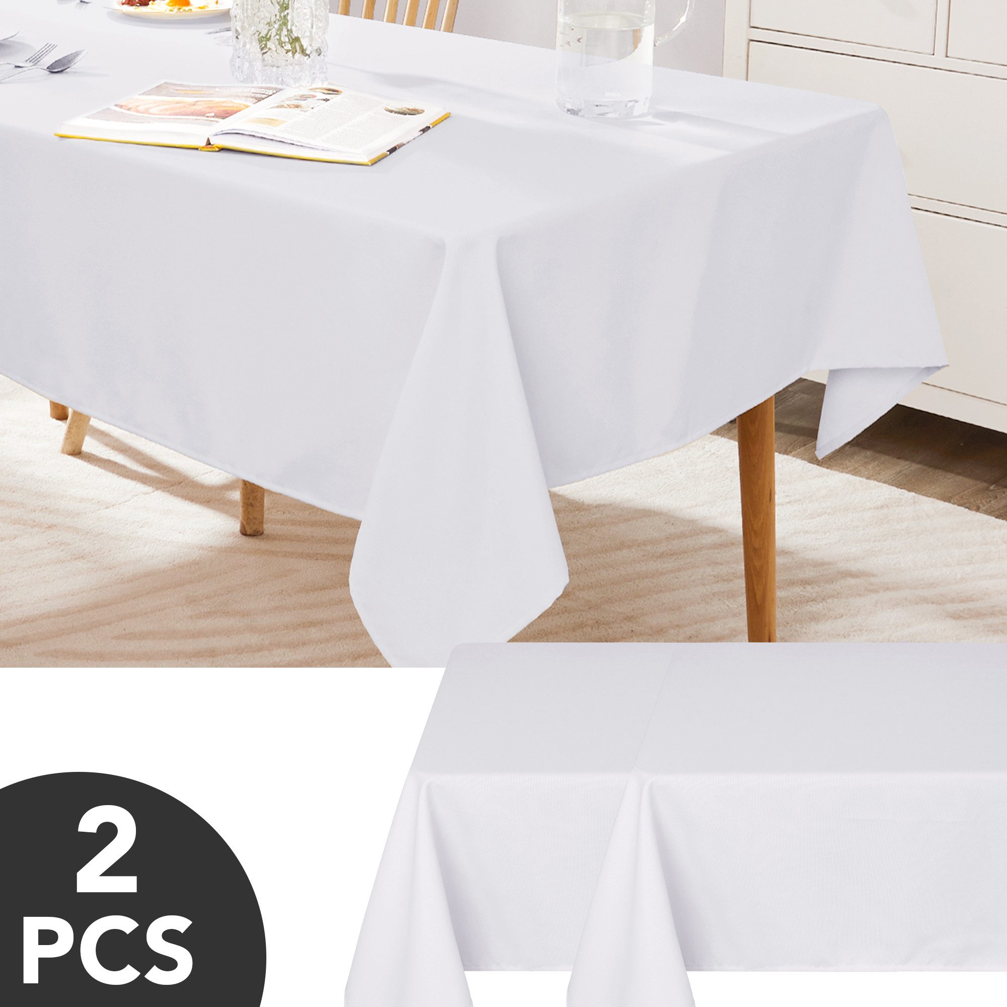 Deconovo Tischdecke Wasserabweisend Tischwäsche Abwaschbar Tischtücher günstig online kaufen
