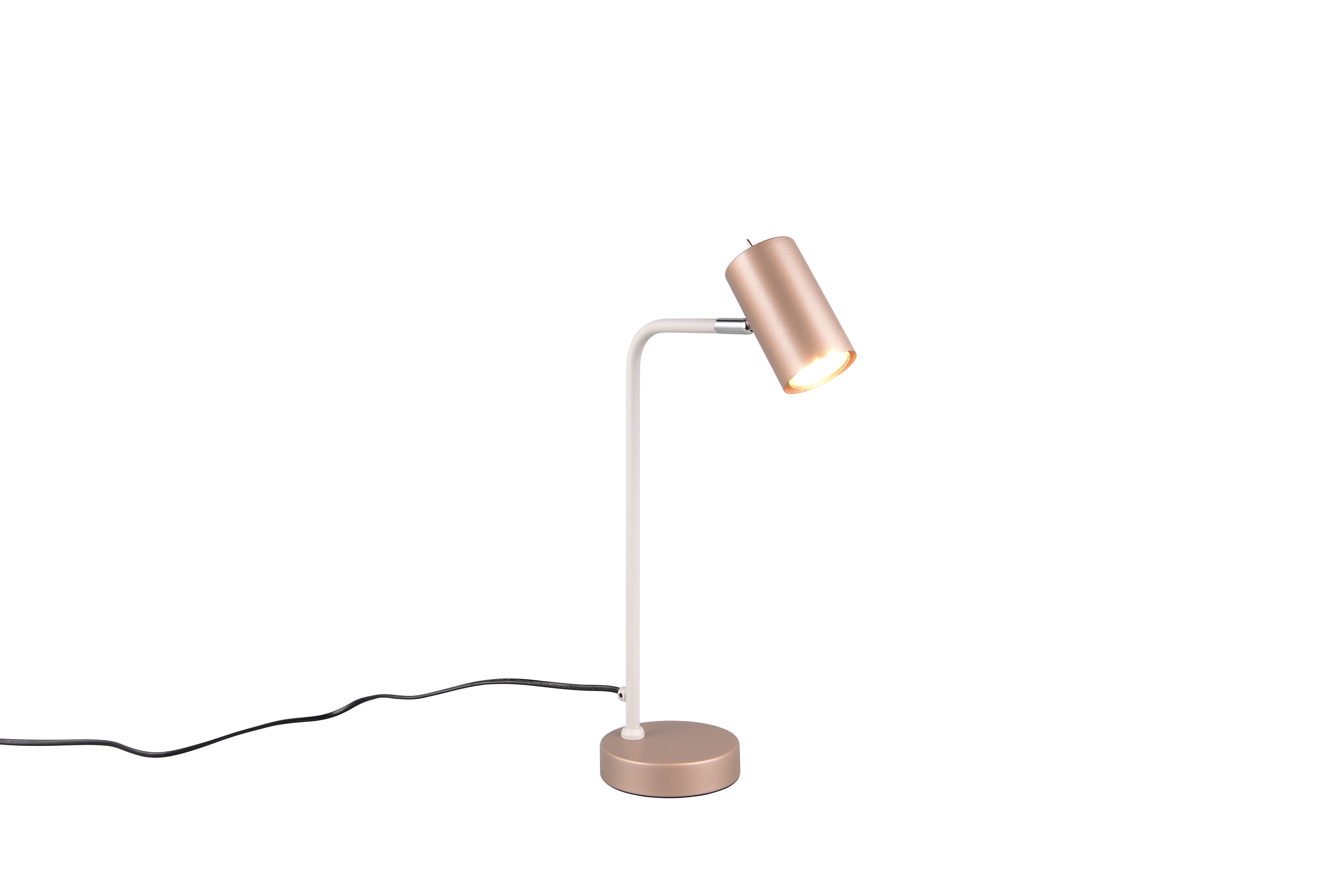 lightling Tischleuchte Julie, schwenkbarer Lampenkopf, ohne Leuchtmittel, Ein-/Ausschalter, GU10 Leuchtmittel (exkl), IP20 Schutz