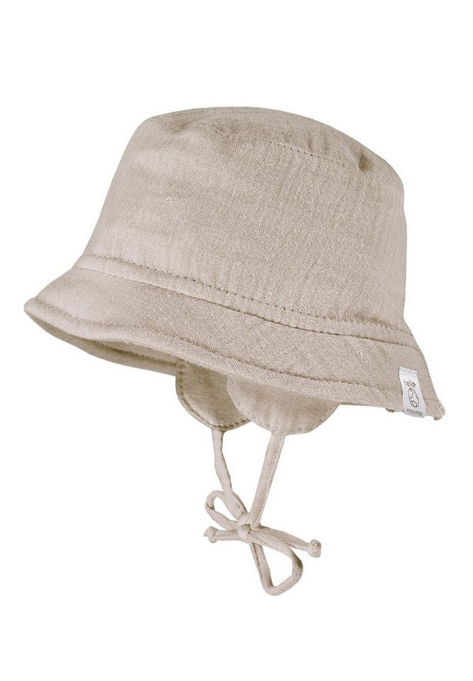 Musselin Schirmütze Sonnenhut mit Nacken- und Ohrenschutz UV-Schutz (UPF 50+) für Babys und Kinder - Unisex