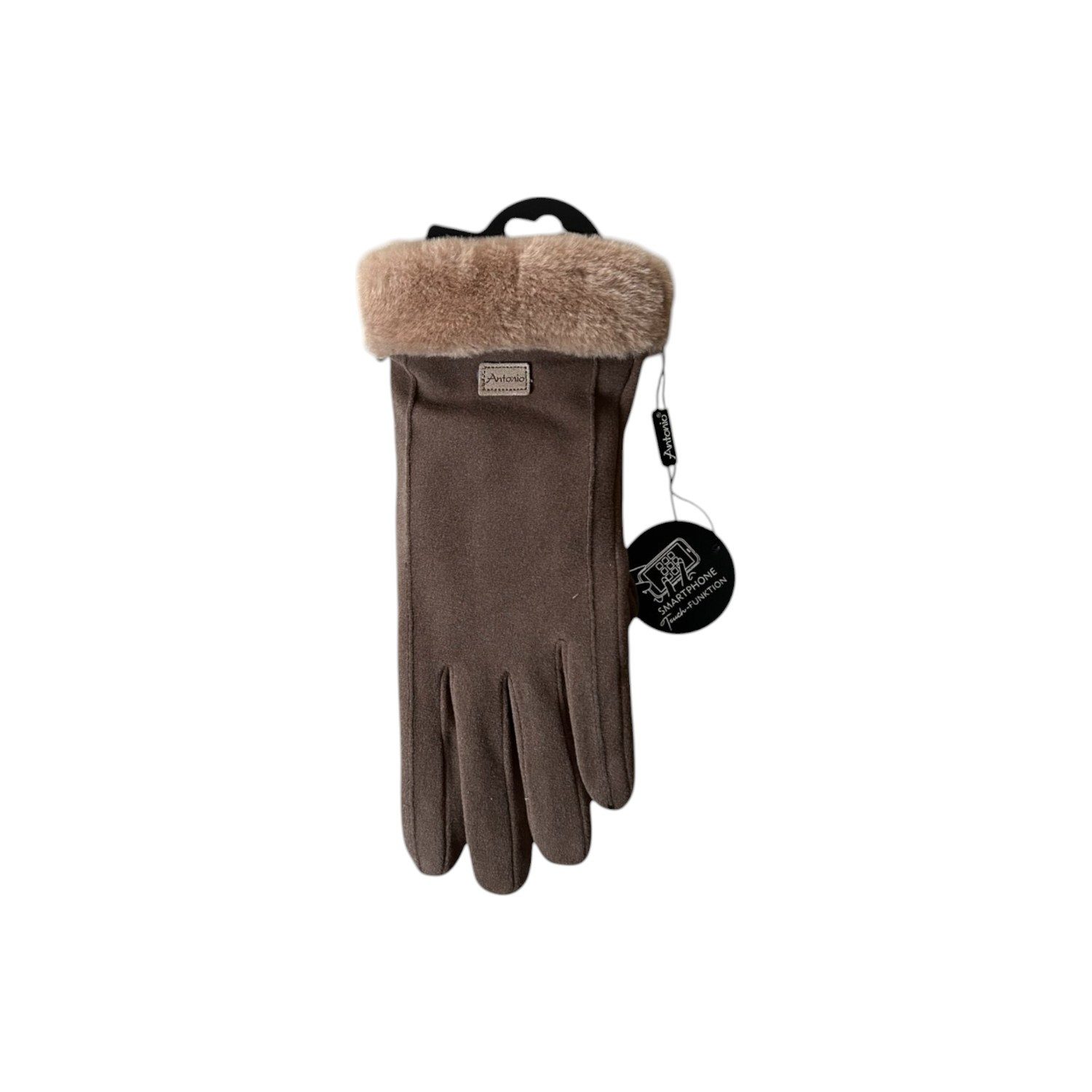 Antonio Strickhandschuhe Wildlederoptik "NY Style" Suede günstig online kaufen