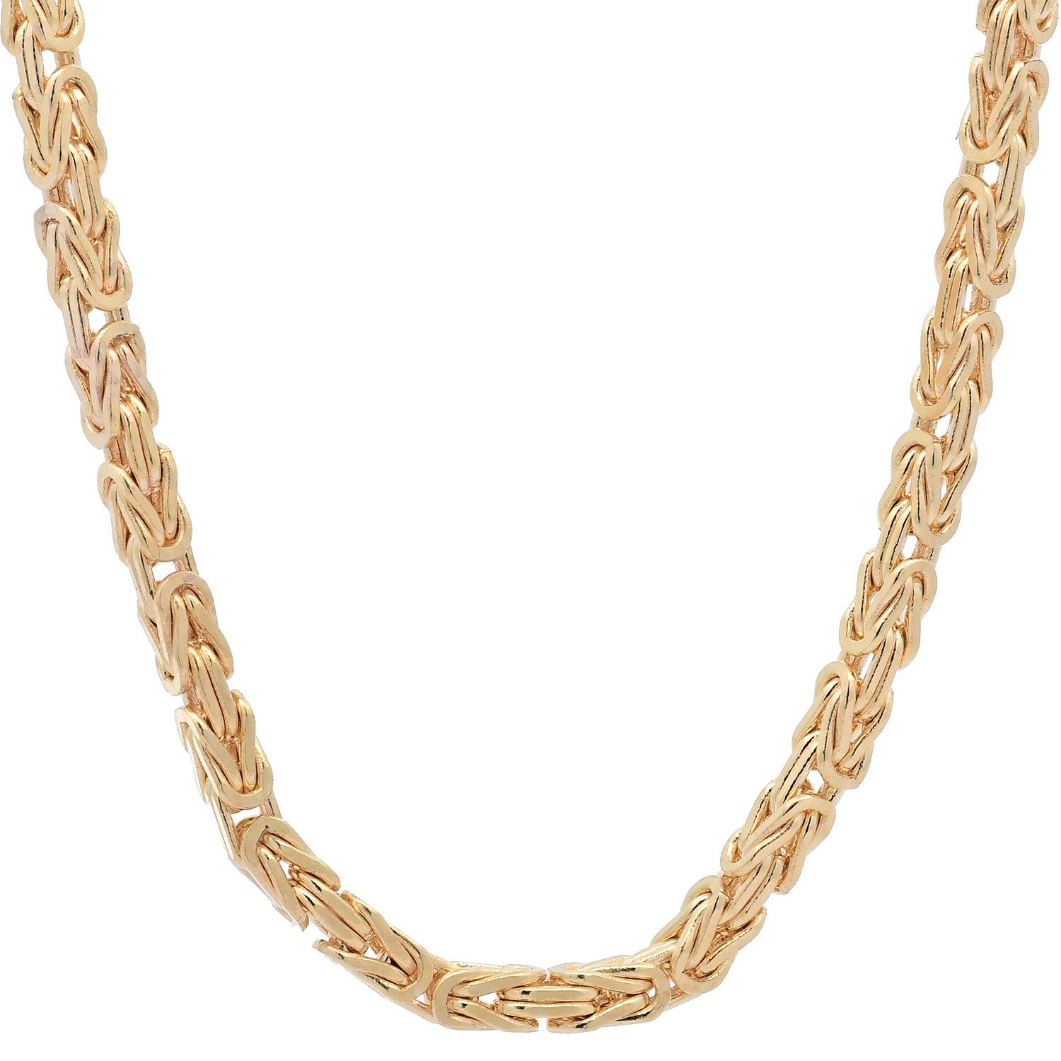 HOPLO Königskette Königskette Halskette Breite 2,0 mm - Länge 70 cm 333 - 8 Karat Gold, Made in Germany