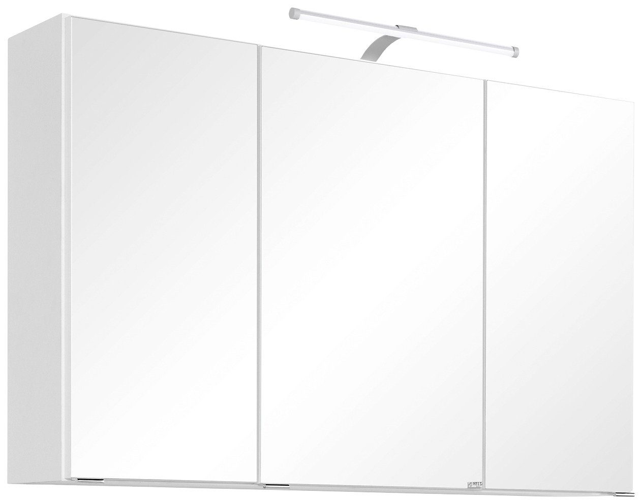 welltime Spiegelschrank Florida Breite 100 cm, mit LED-Beleuchtung