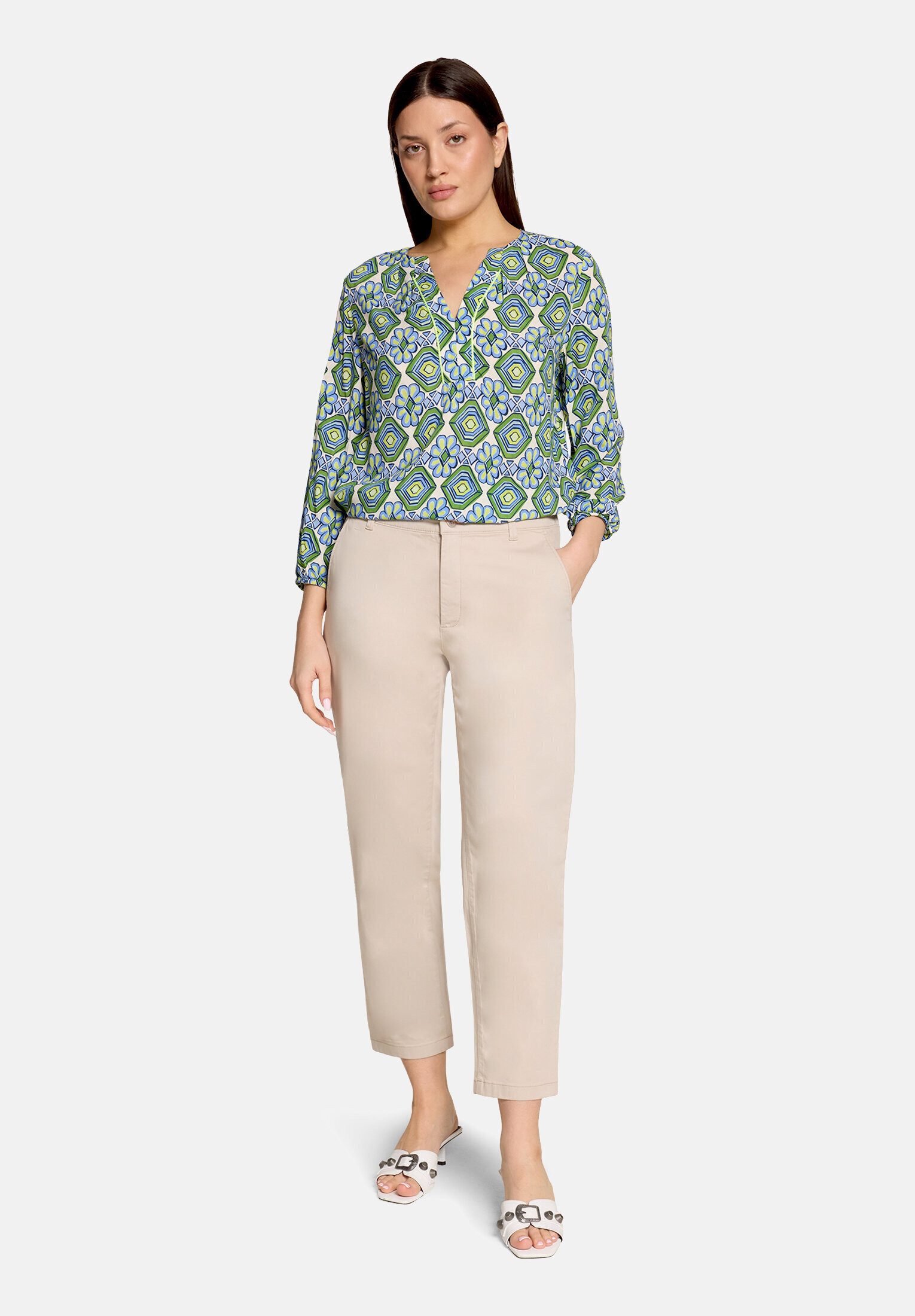 Cartoon Schlupfbluse Damen mit Muster