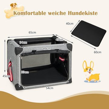 COSTWAY Tiertransporttasche Hundebox bis 15,00 kg, M bis 15 kg